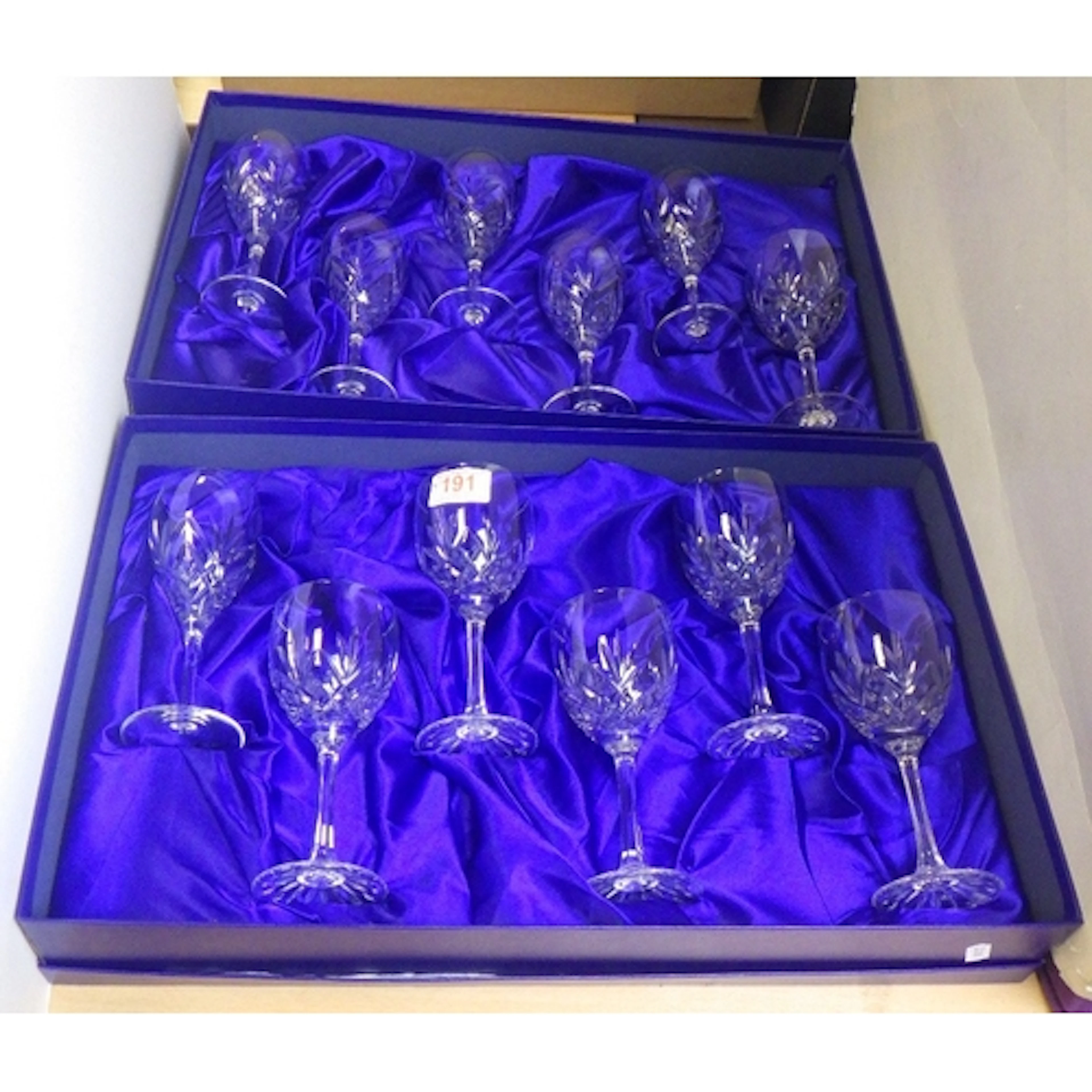Two Royal Doulton boxed wine glass sets (2)