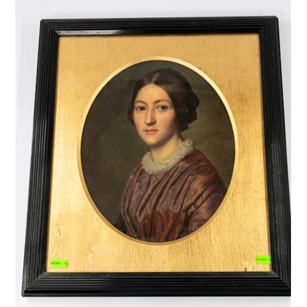 Artwork: English School, a mid 19th century oil on canvas of...
