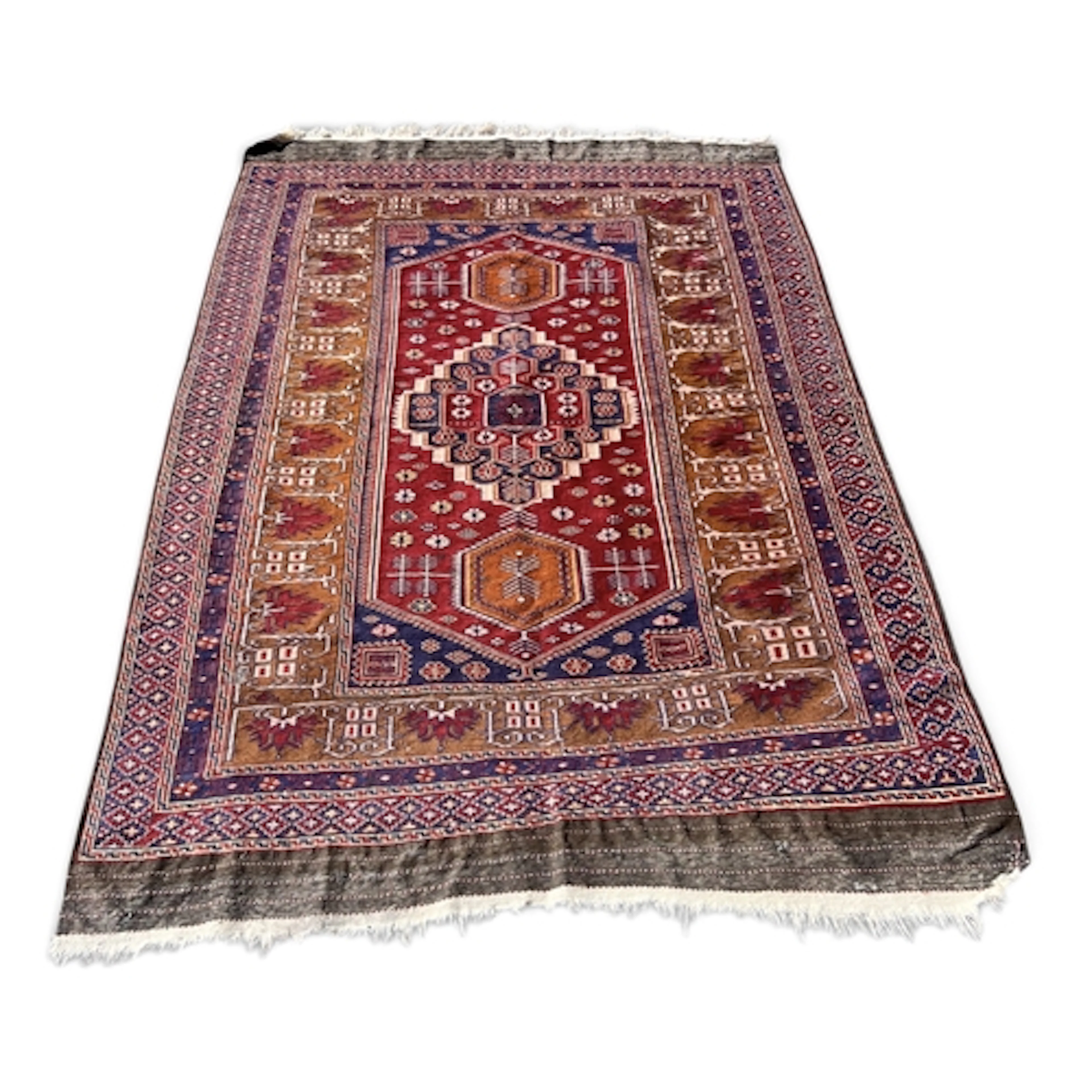 A CAUCASIAN DESIGN RUG 245cm x 156cm