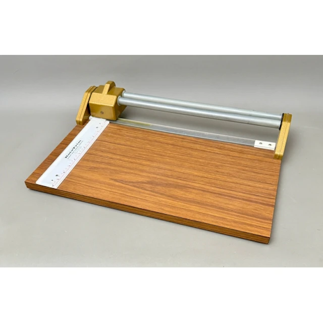 A vintage Rotatrim professional quality paper guillotine - M...