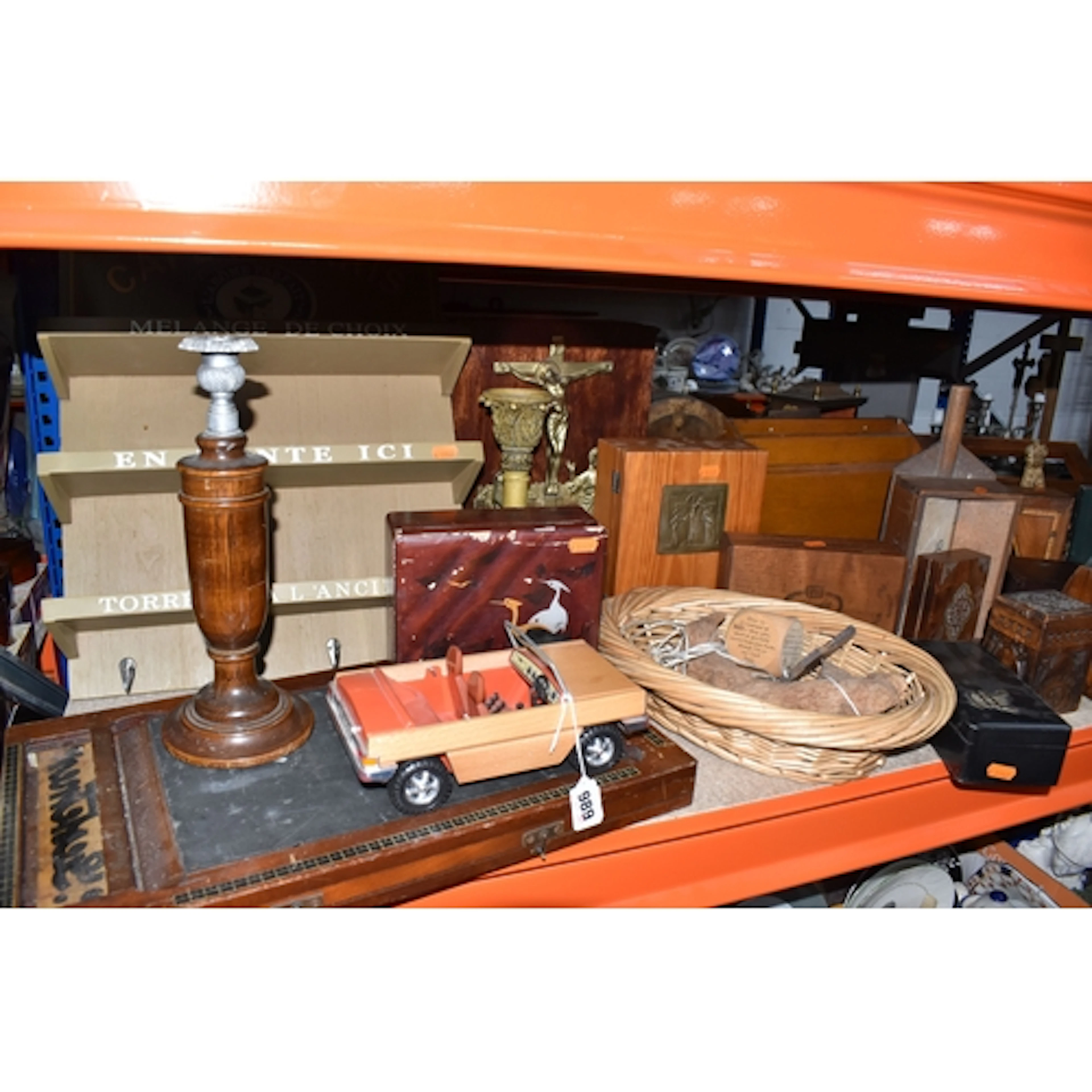 A QUANTITY OF TREEN AND SUNDRY ITEMS, to include a book rest...