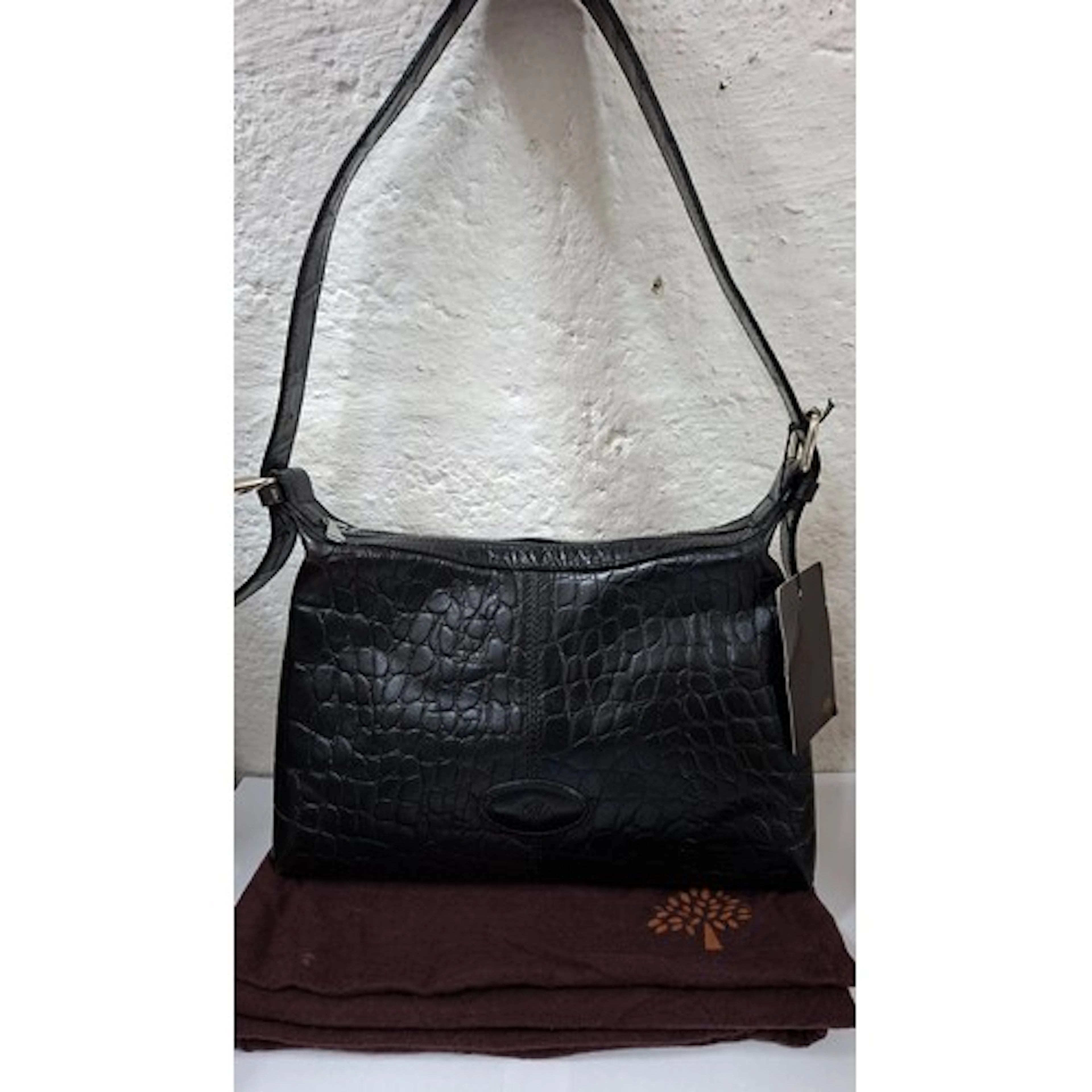 Mulberry- An un-used 1990's Ryder black Congo leather should...