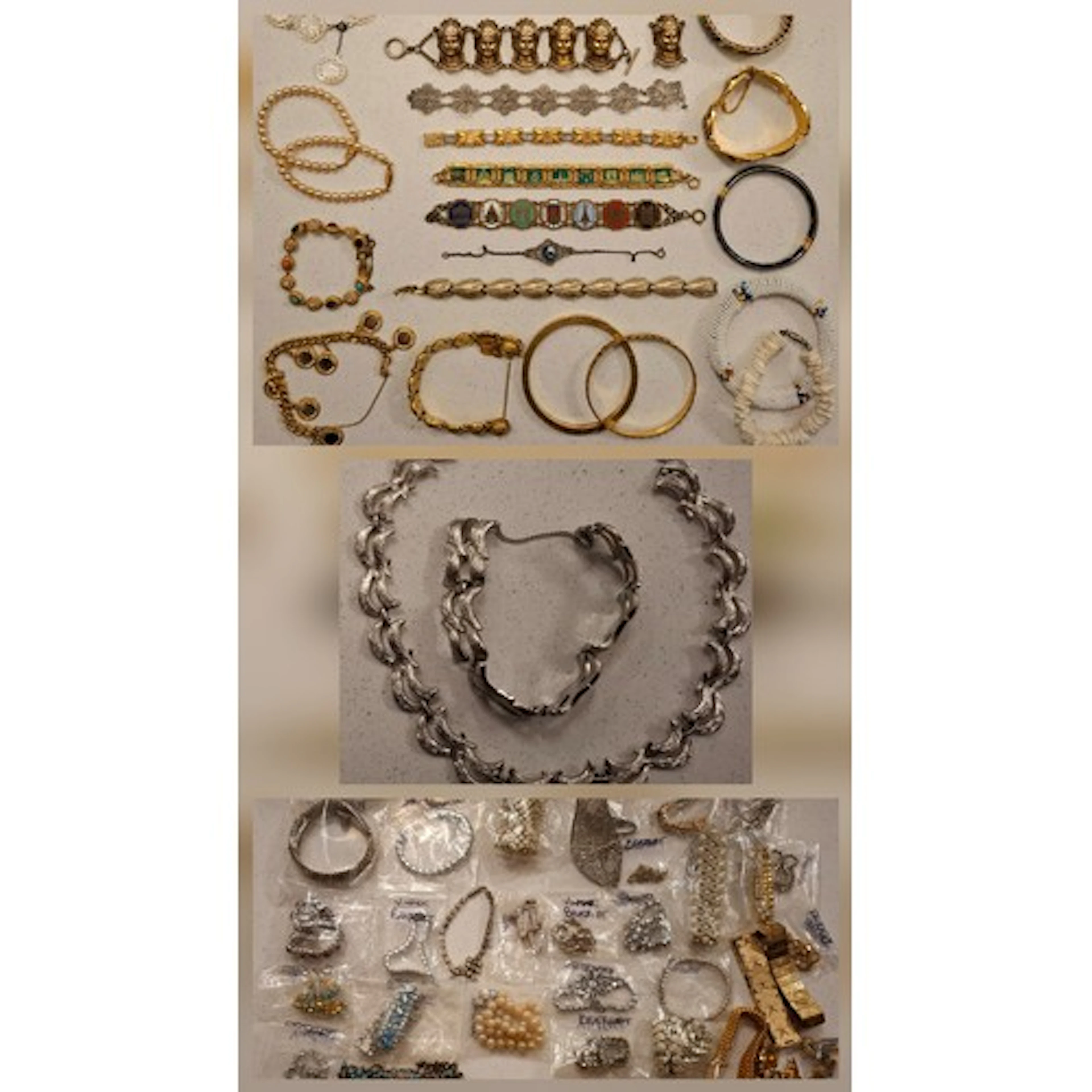 Vintage costume jewellery to include a Sarah Coventry gold t...