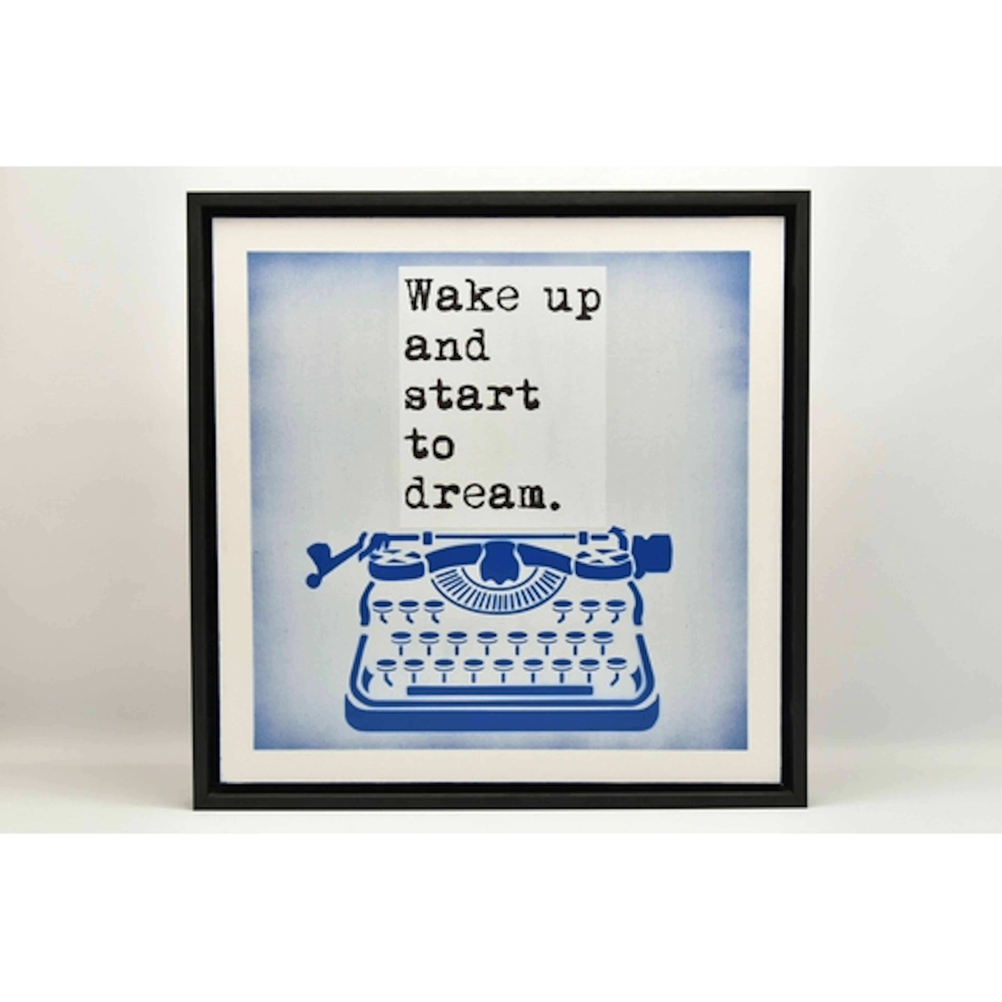 WRDSMTH (AMERICAN CONTEMPORARY) 'WAKE UP', a typewriter and ...