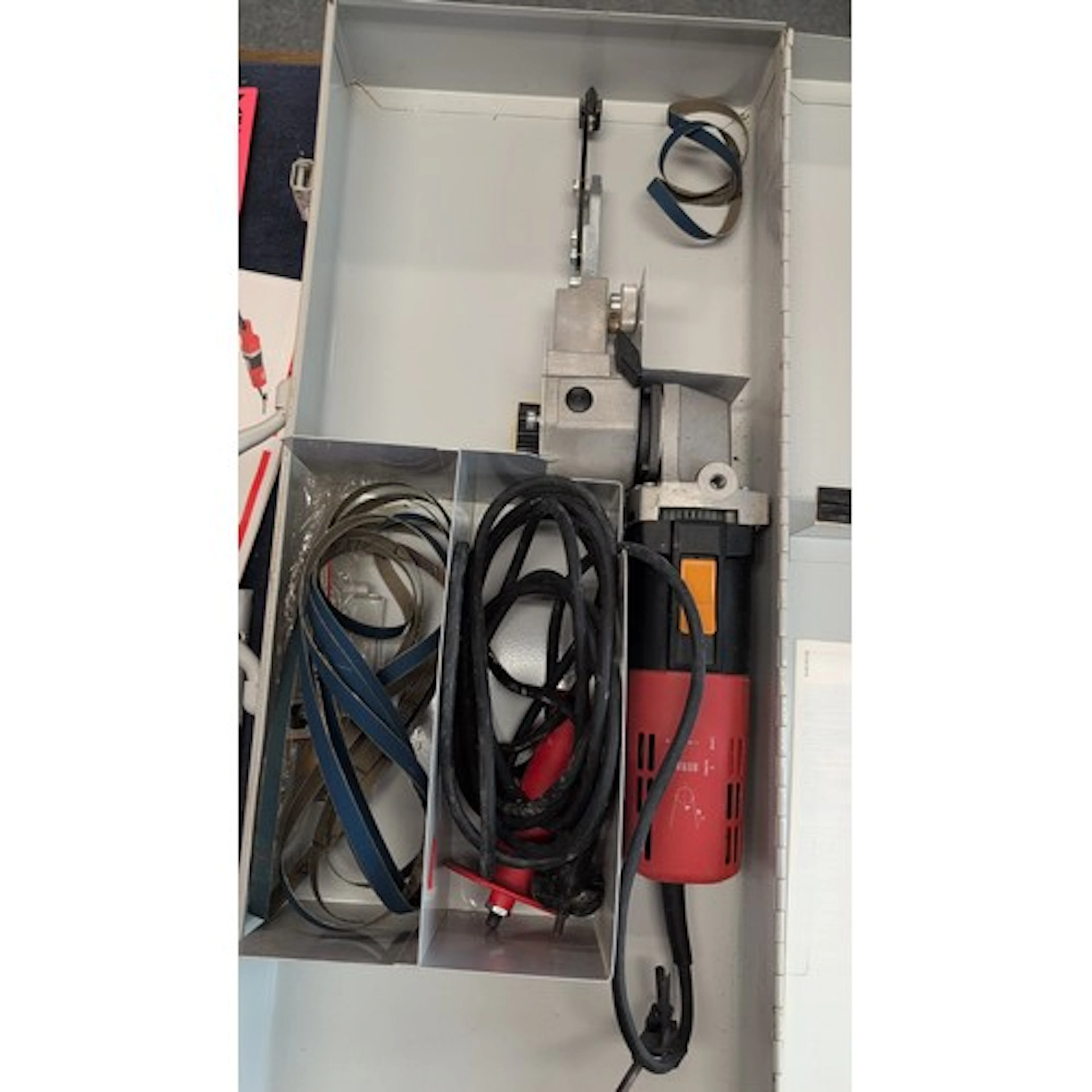 FLEX (Porter-Cable) electric belt file, the tool with adjust...