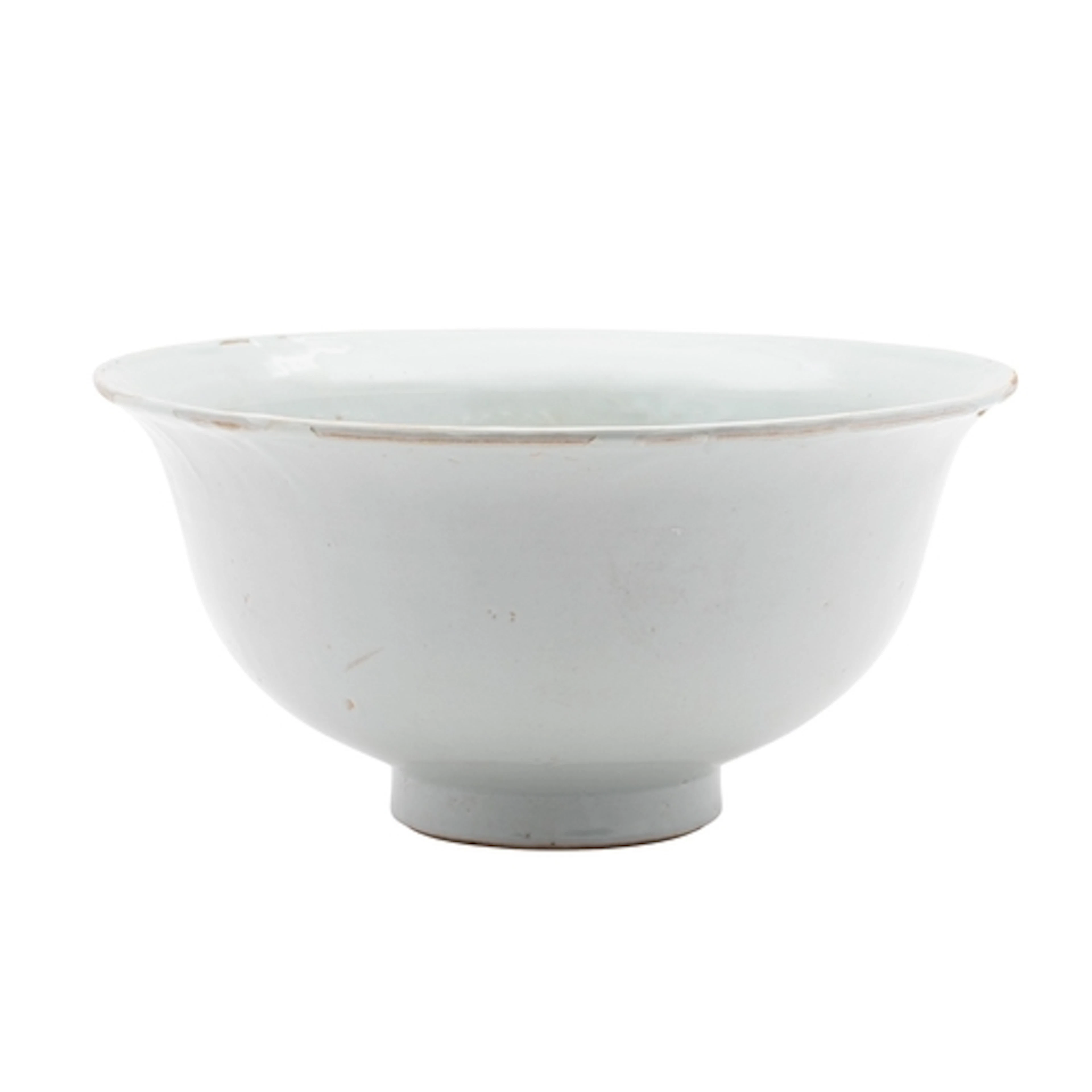 A large Chinese bluish-white glazed bowl, Shu/fu marks with ...