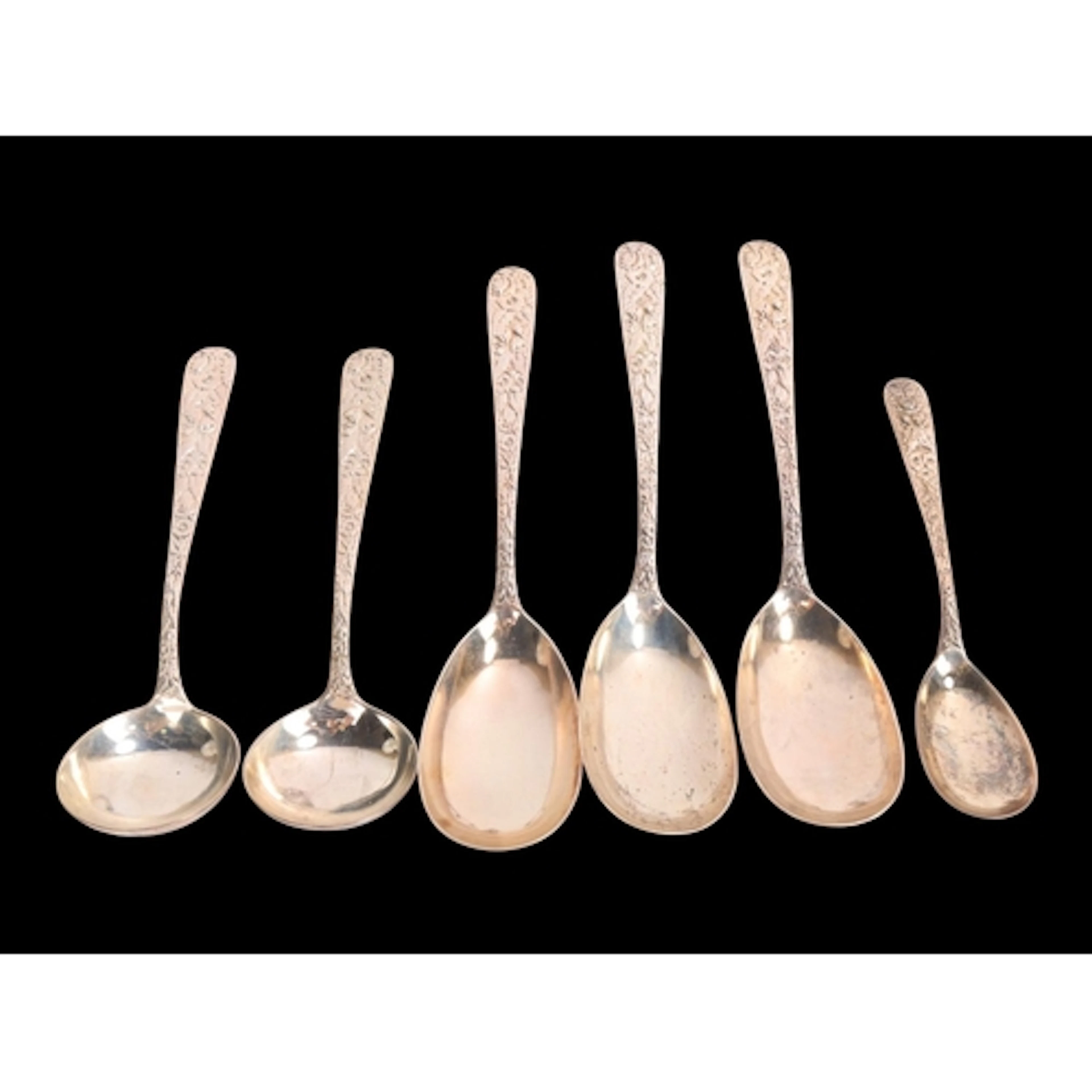 A group of mid-19th century American silver flatware, S Kirk...