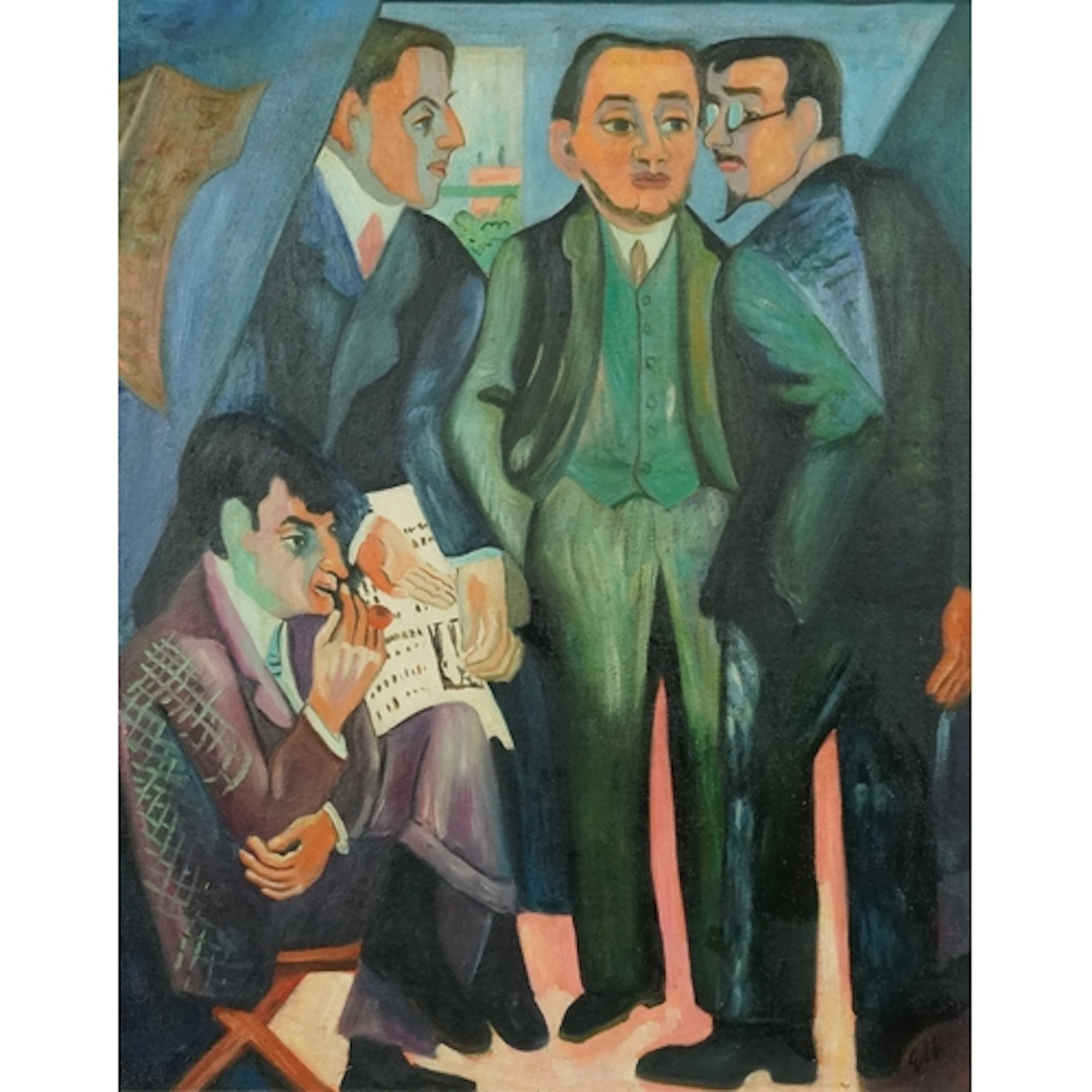 Manner of E L Kirchner - A group of artists, German Expressi...