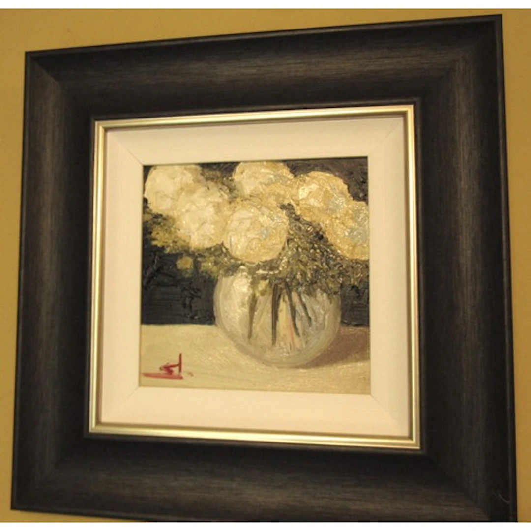 Vivial Mandelia Still Life Oil on Canvas Signed Framed Appro...
