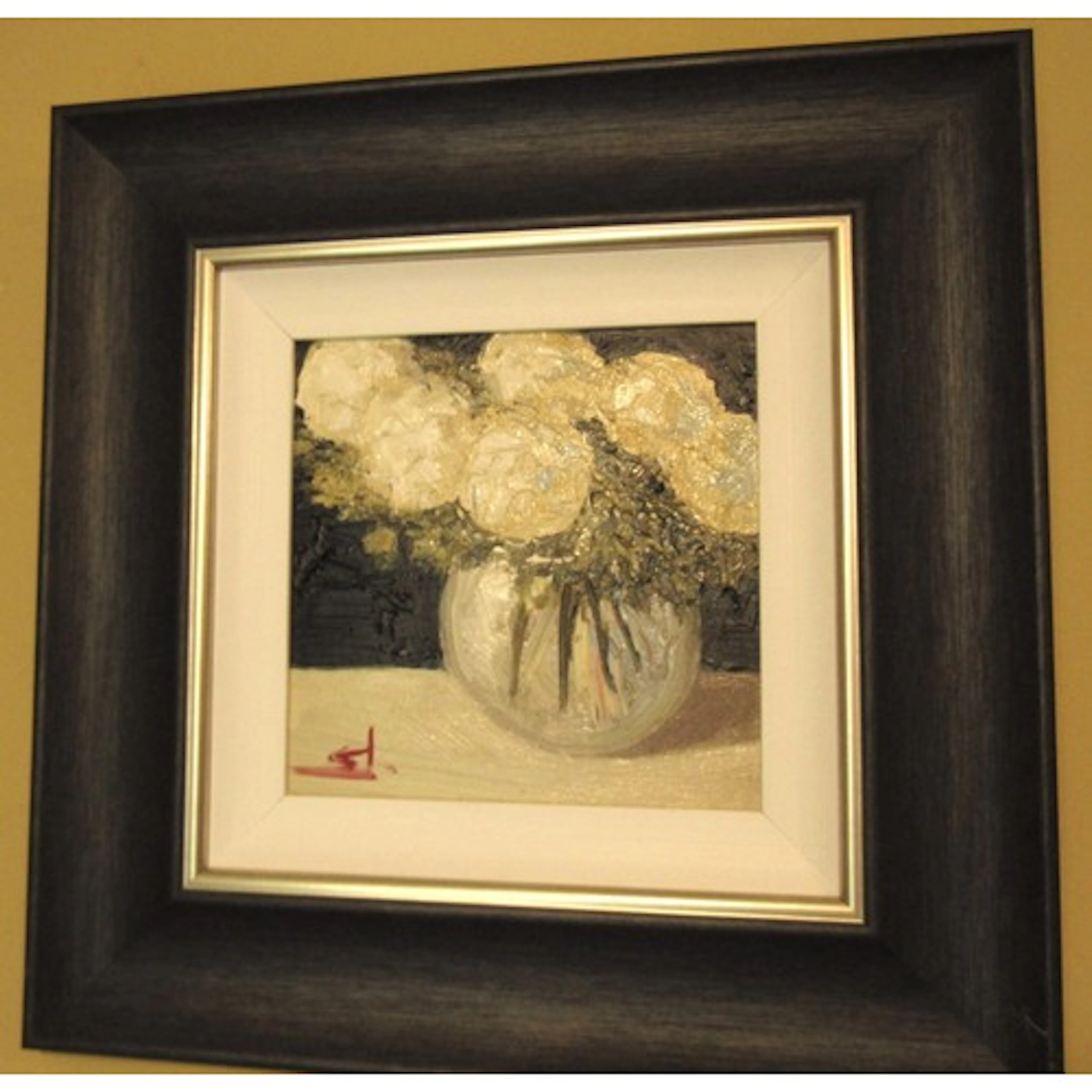 Vivial Mandelia Still Life Oil on Canvas Signed Framed Appro...