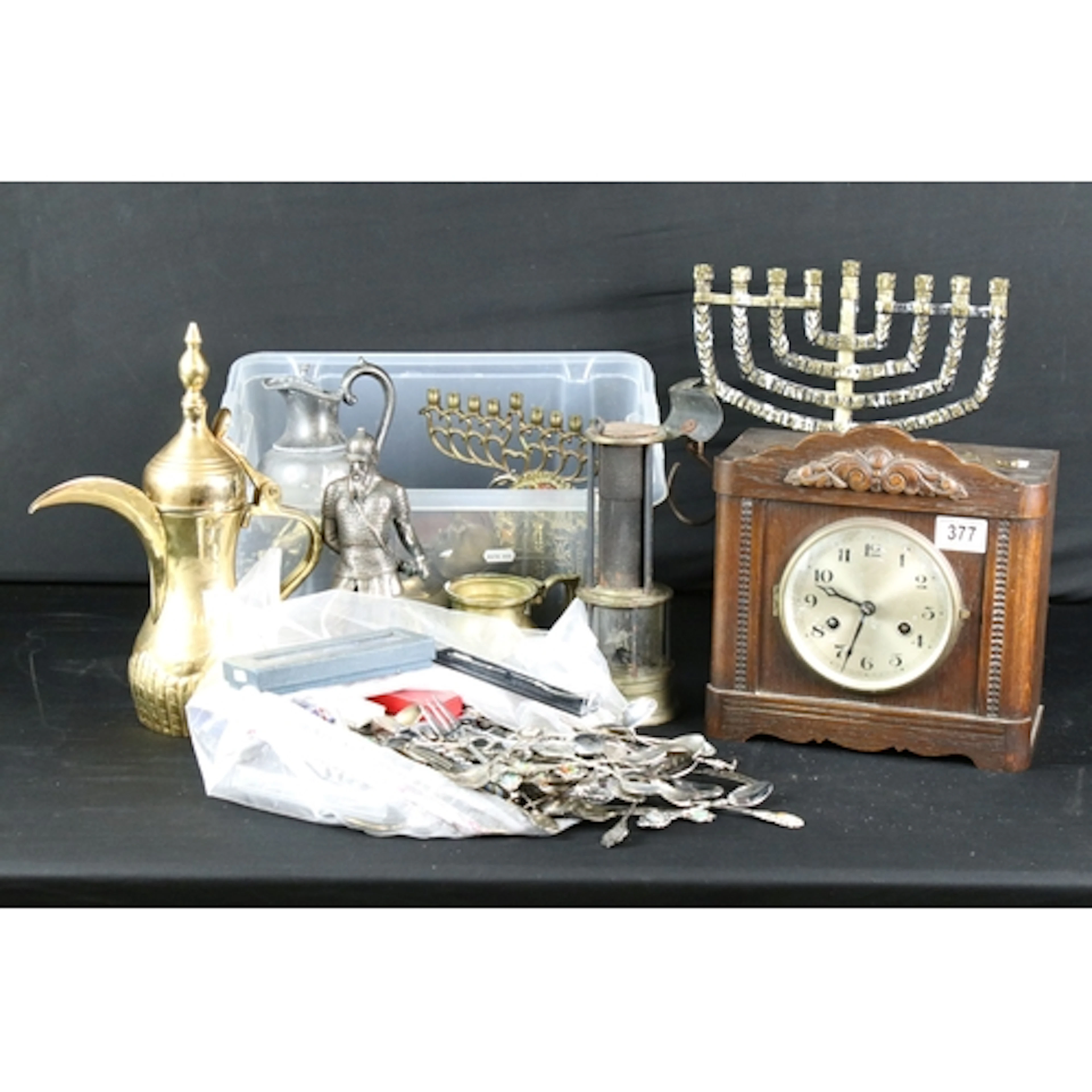 Collection of metalwares, to include: silver-plated commemor...