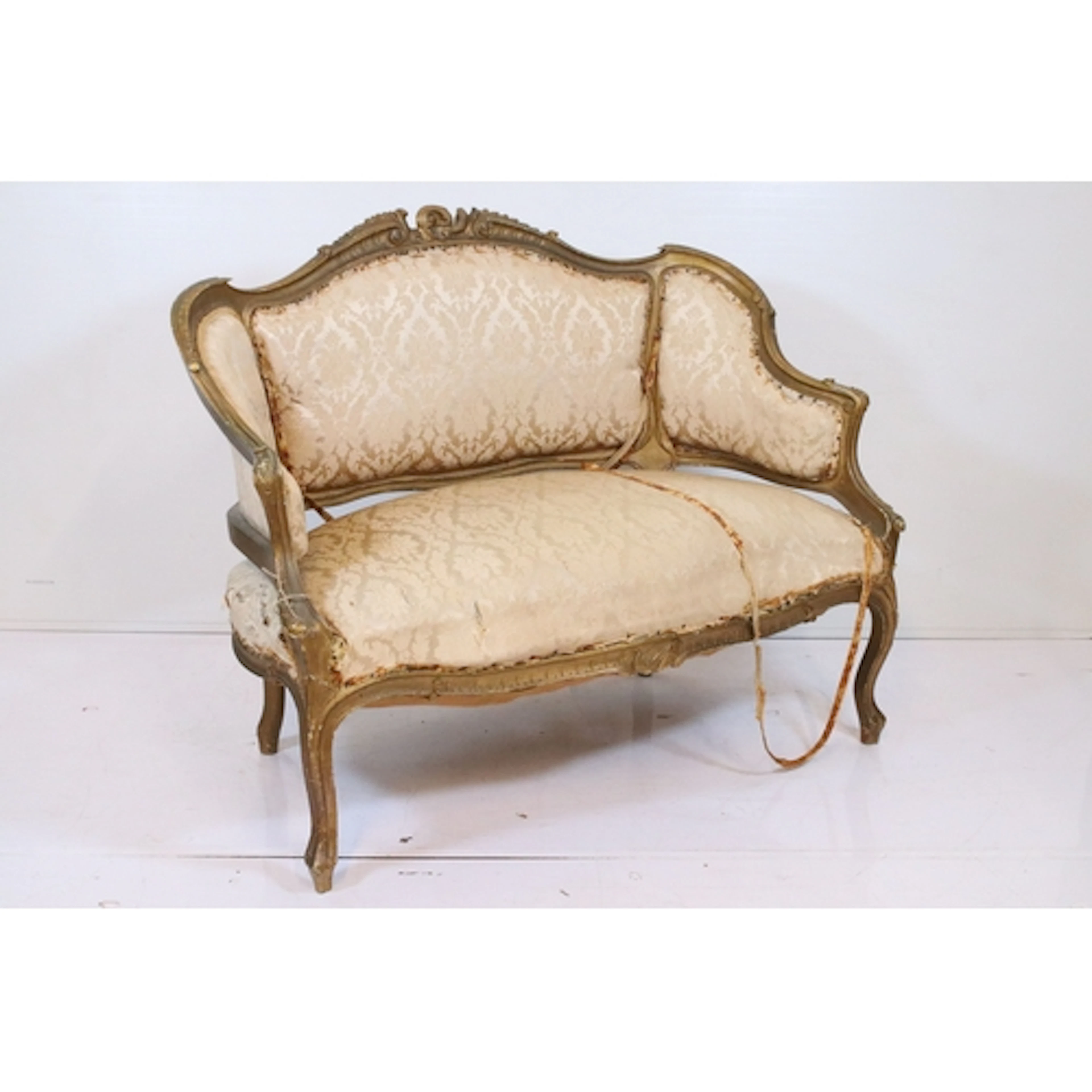 Early 20th century Louis XVI style two seater salon sofa, ha...