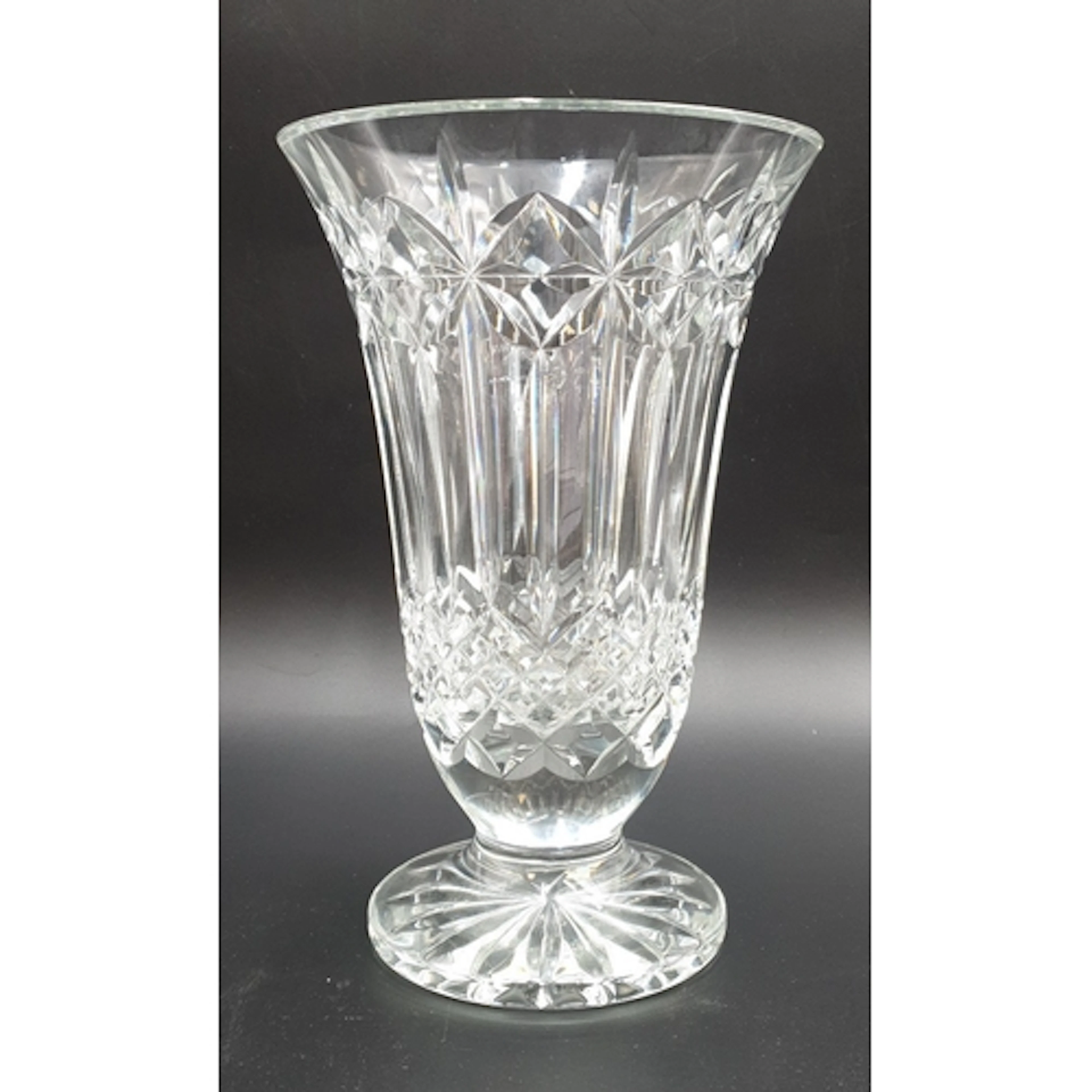 Waterford Crystal Trumpet vase H:25cm (small chip)