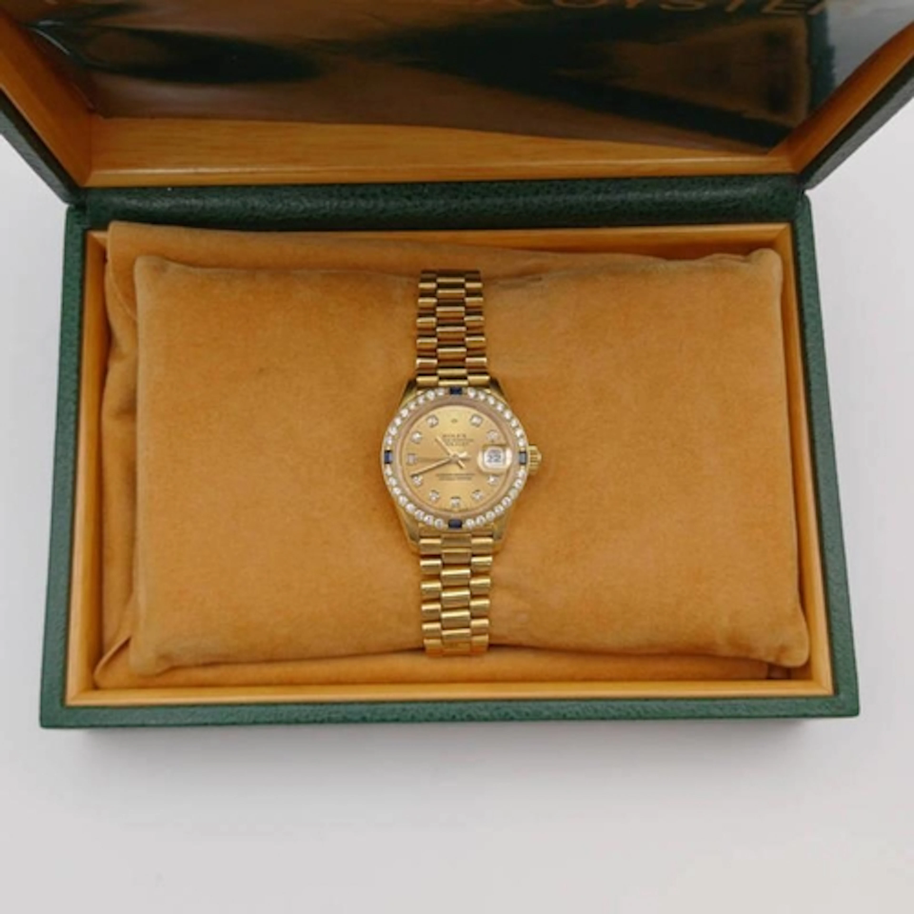 ROLEX 18CT GOLD LADIES DATEJUST OYSTER PERPETUAL WRISTWATCH ...