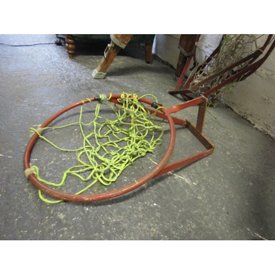 Vintage Metal Frame Basketball Hoop with Net