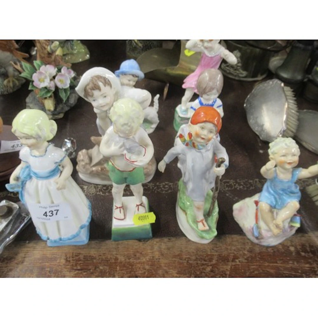 A collection of Royal Worcester 'Days of the week ' models