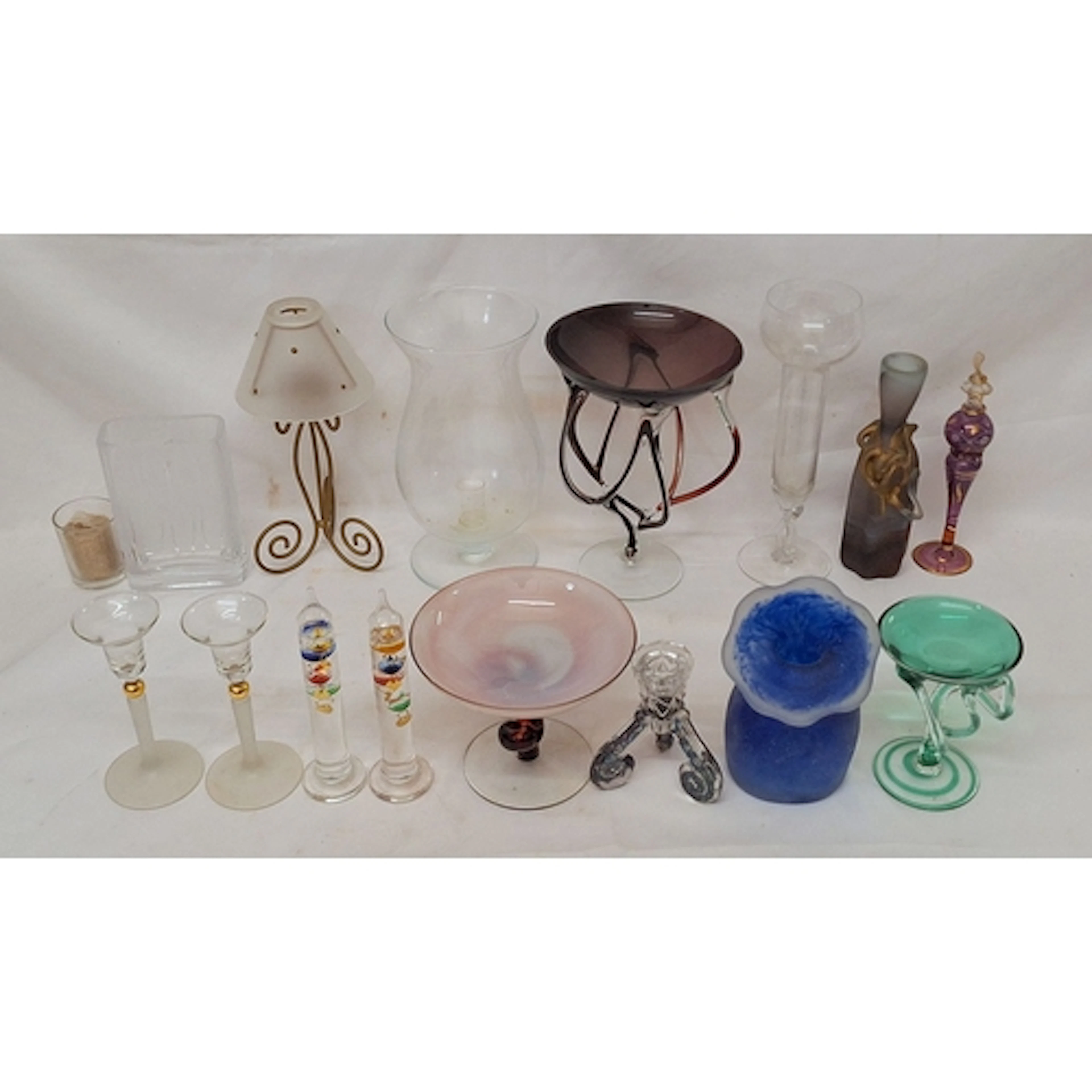Contemporary Glassware incl. footed tazzas, 2 small Galileo ...