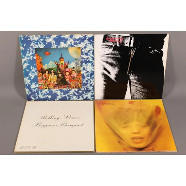 Rolling Stones vinyl records to include Goats Head Soup, Sti...