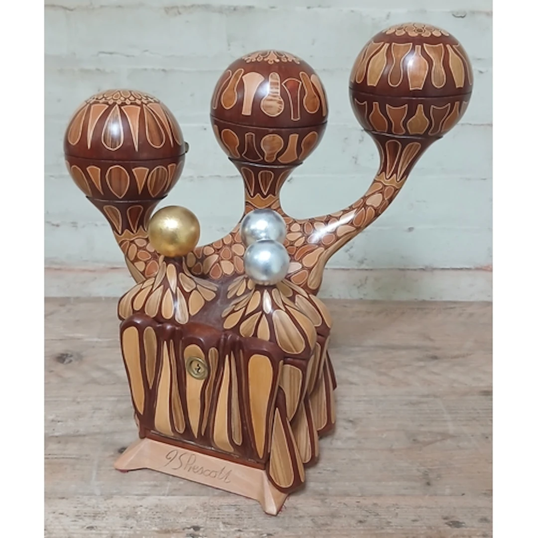 John Southworth Prescott (b1939), "Six Globes", jewellery ca...