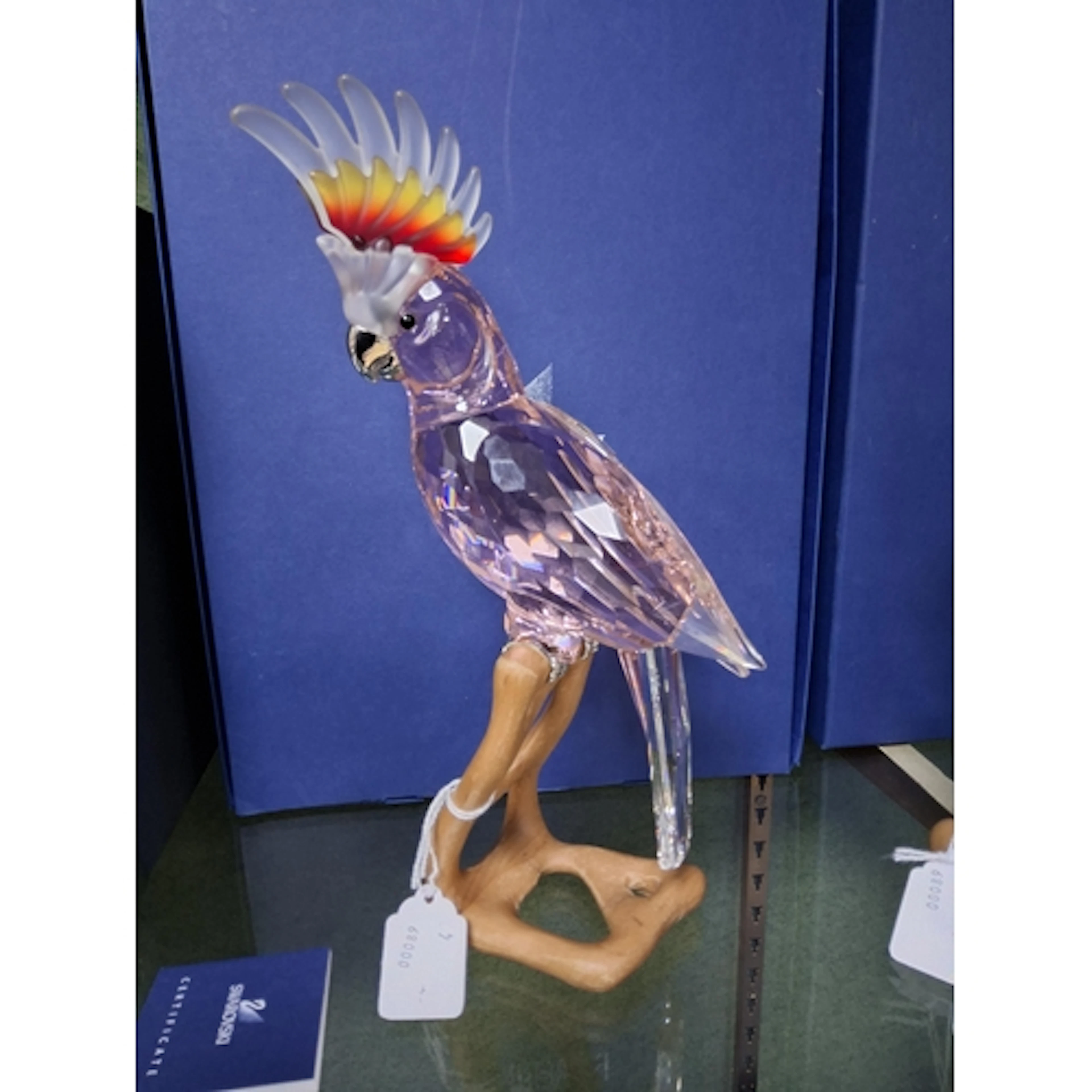 A BOXED SWAROVSKI CRYSTAL PARADISE BIRDS - COCKATOO RED, mod...