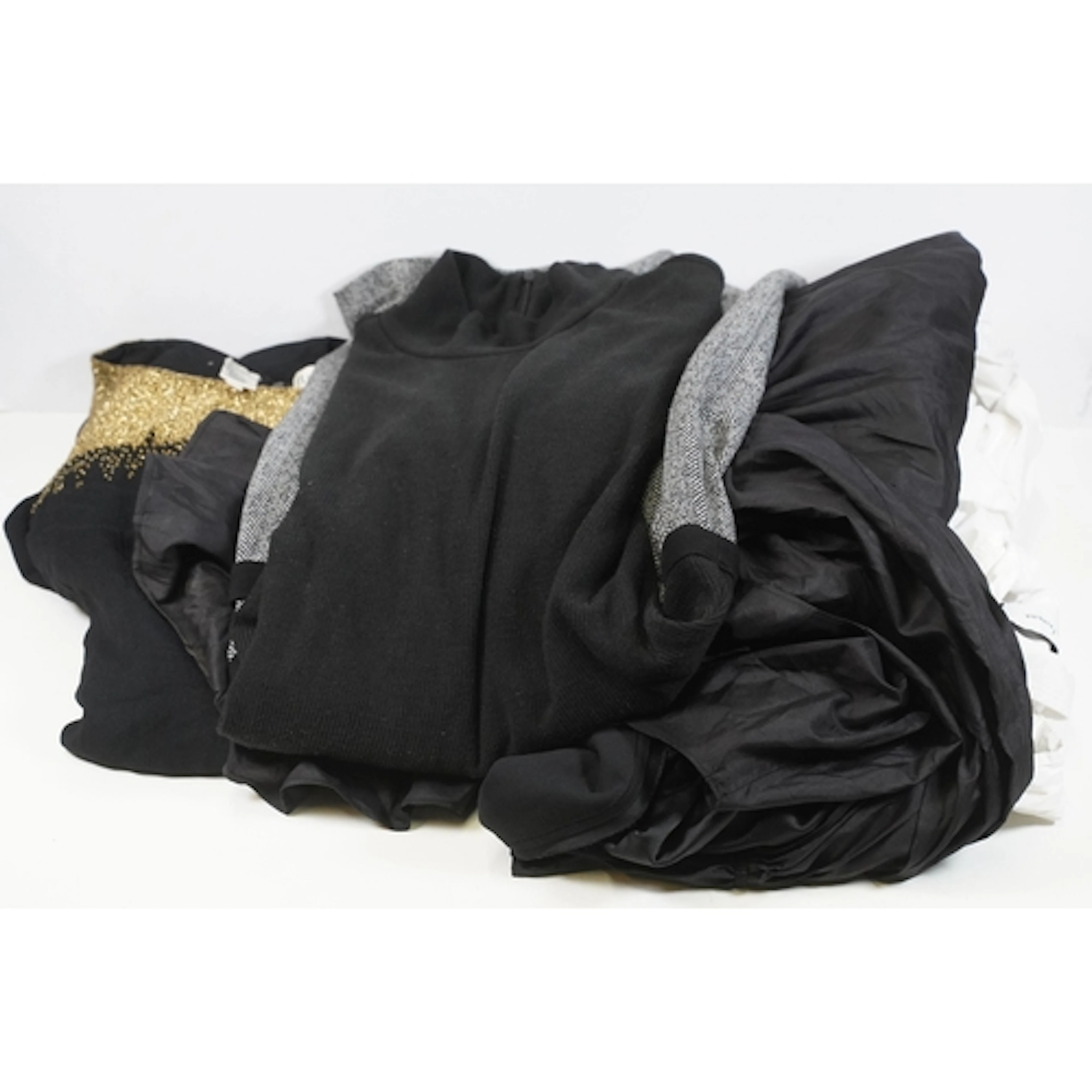 Fashion - Black Tie Oleg Cassini black dress with gold-colou...