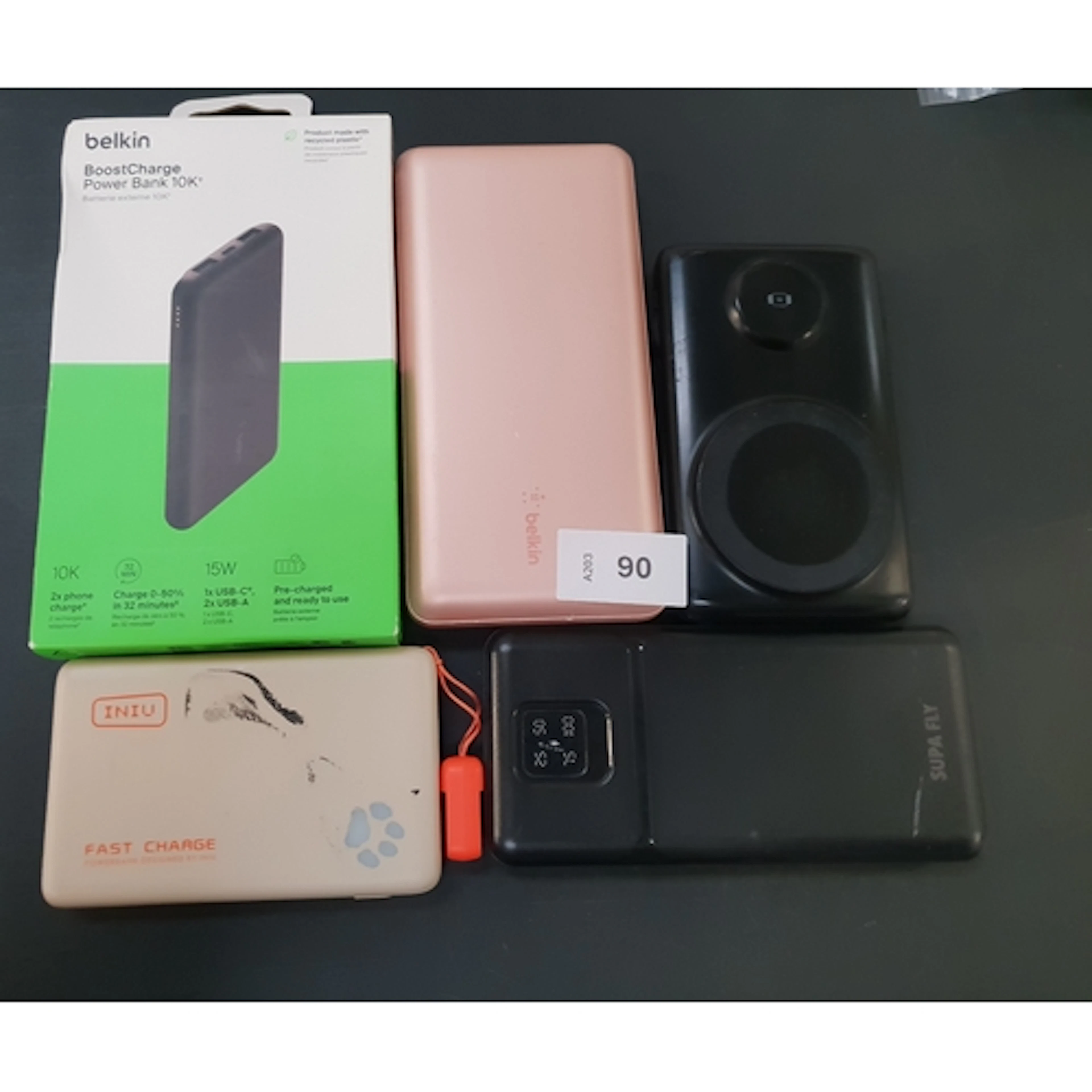 FIVE POWER BANKS including Belkin