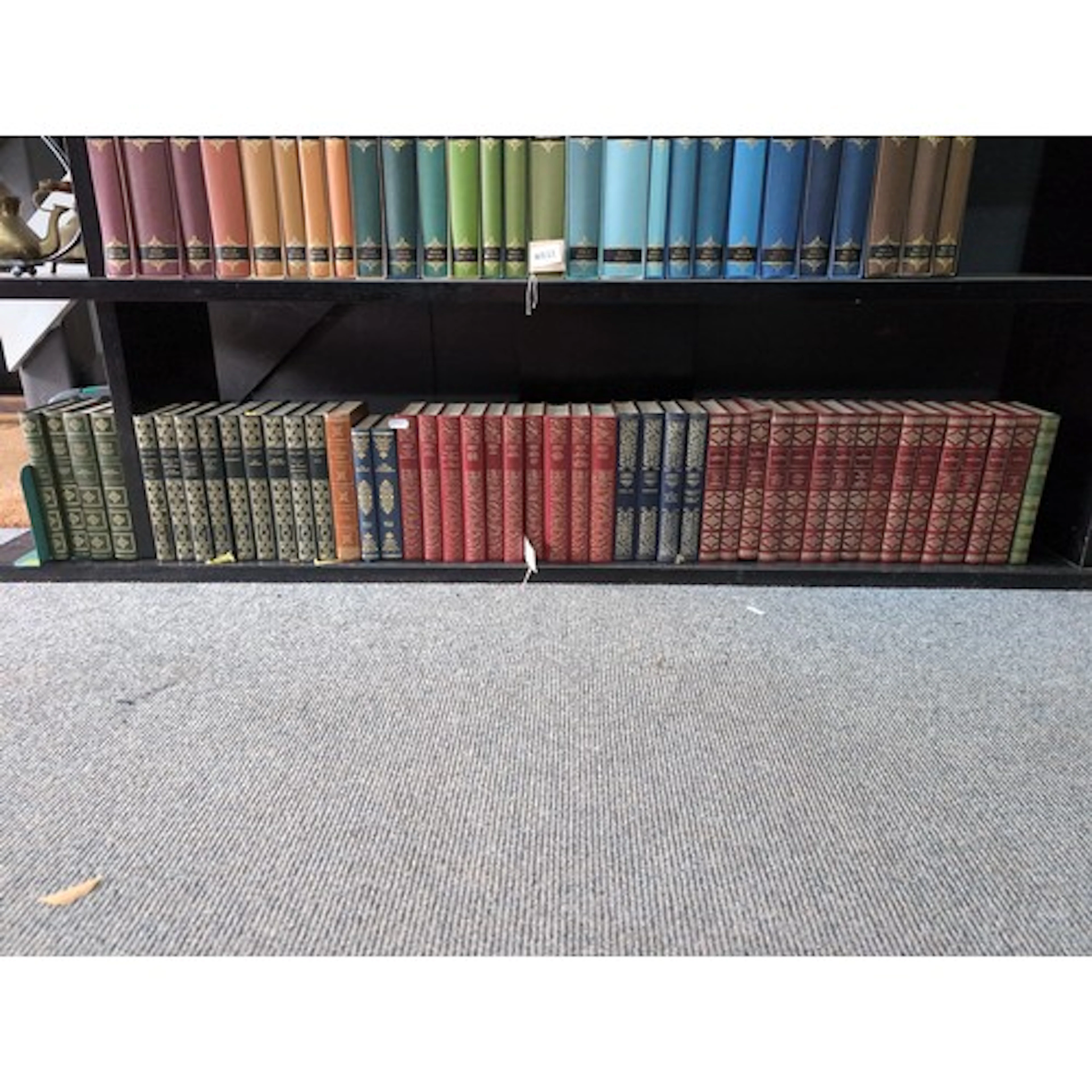 Leather bound Heron editions. Authors inc. Aldous Huxley and...