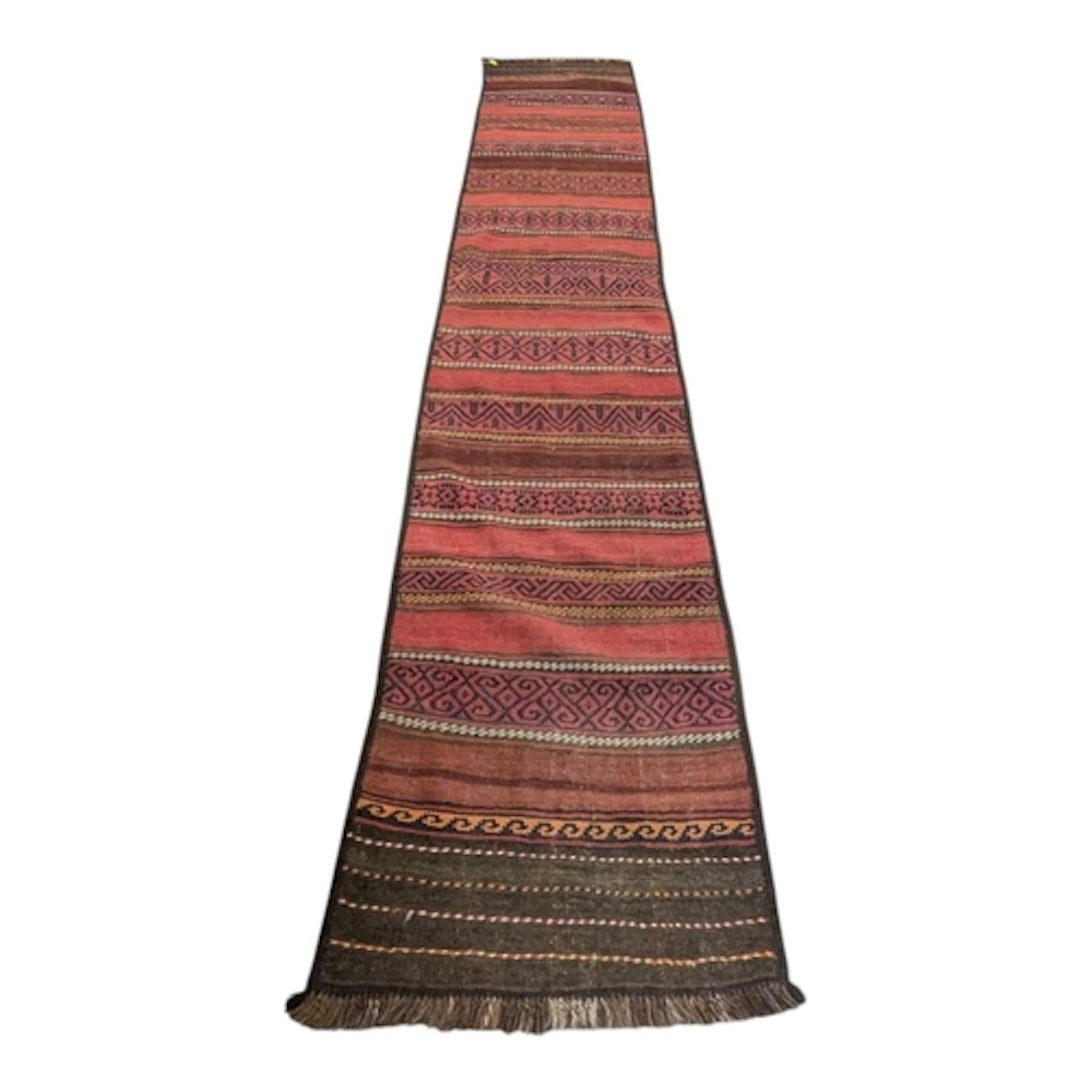 A vintage 20th century Afghan Kilim Qalainawi carpet floor r...