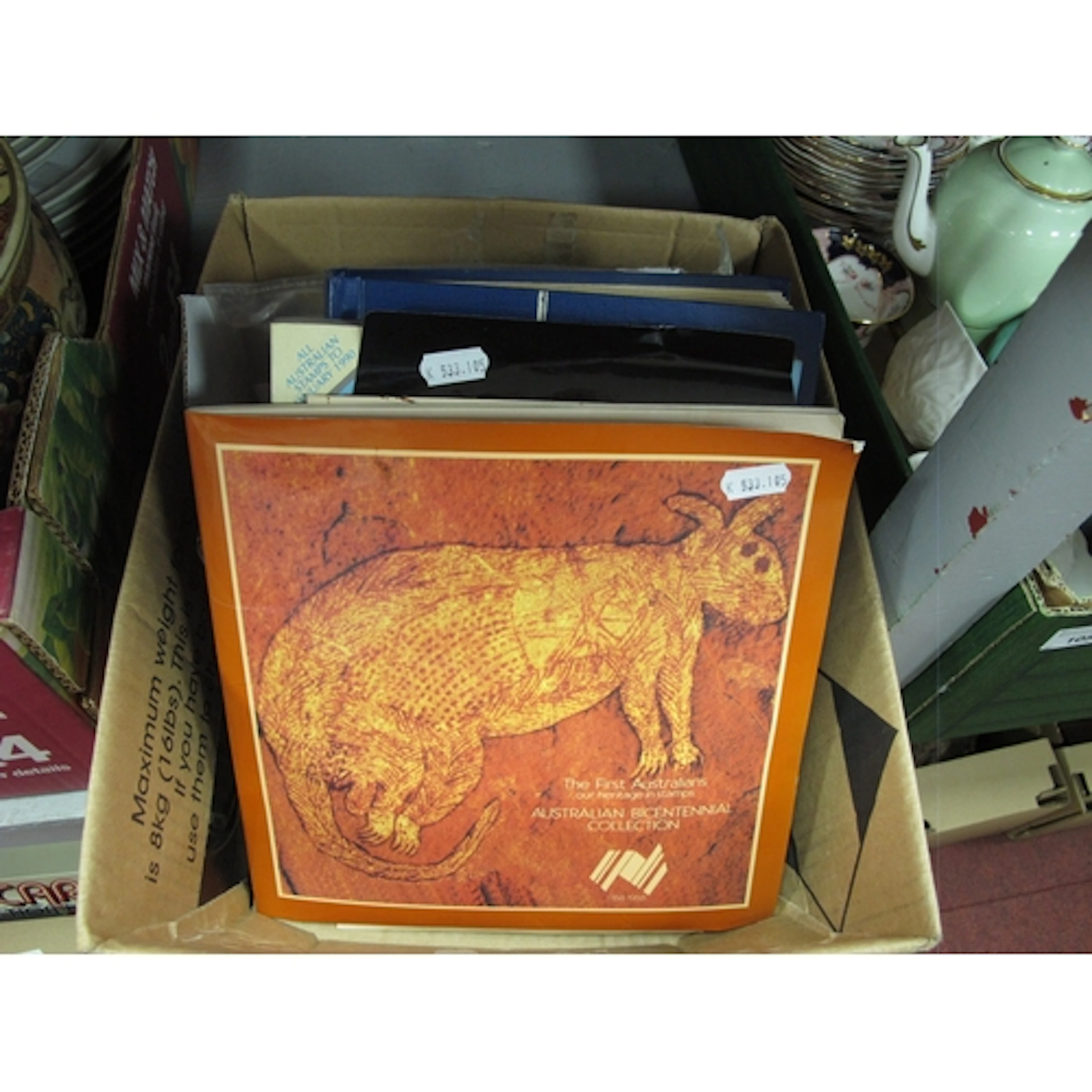 Stamps; A Stockbook containing a collection of Australian st...