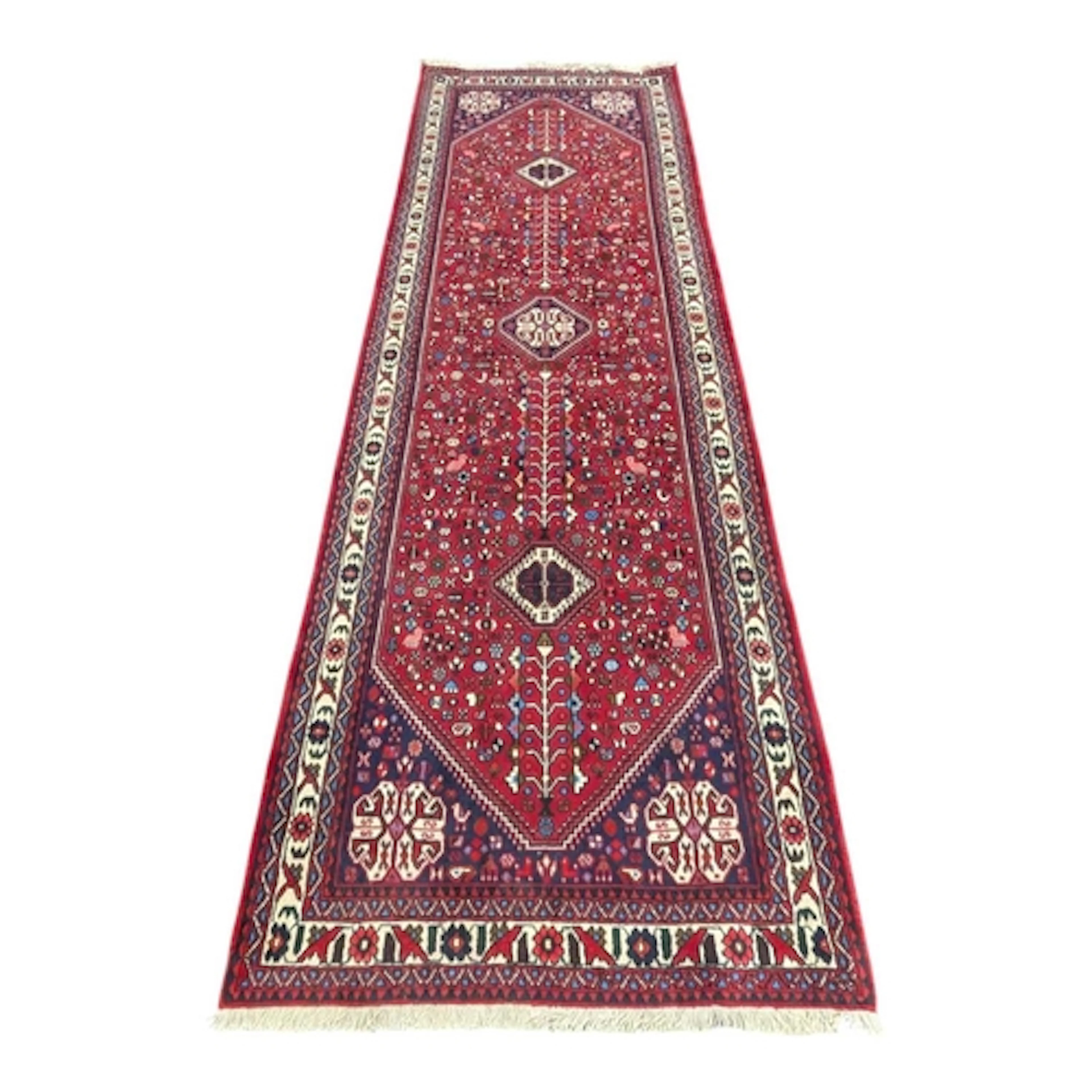 A vintage 20th century South West Persian Abadeh runner rug....