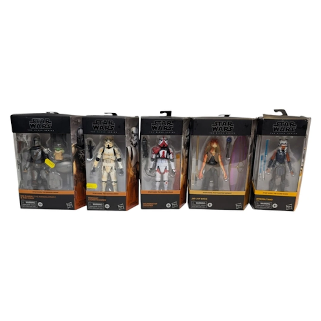 5 x Star Wars The Black Series 6" action figures by Hasbro: ...