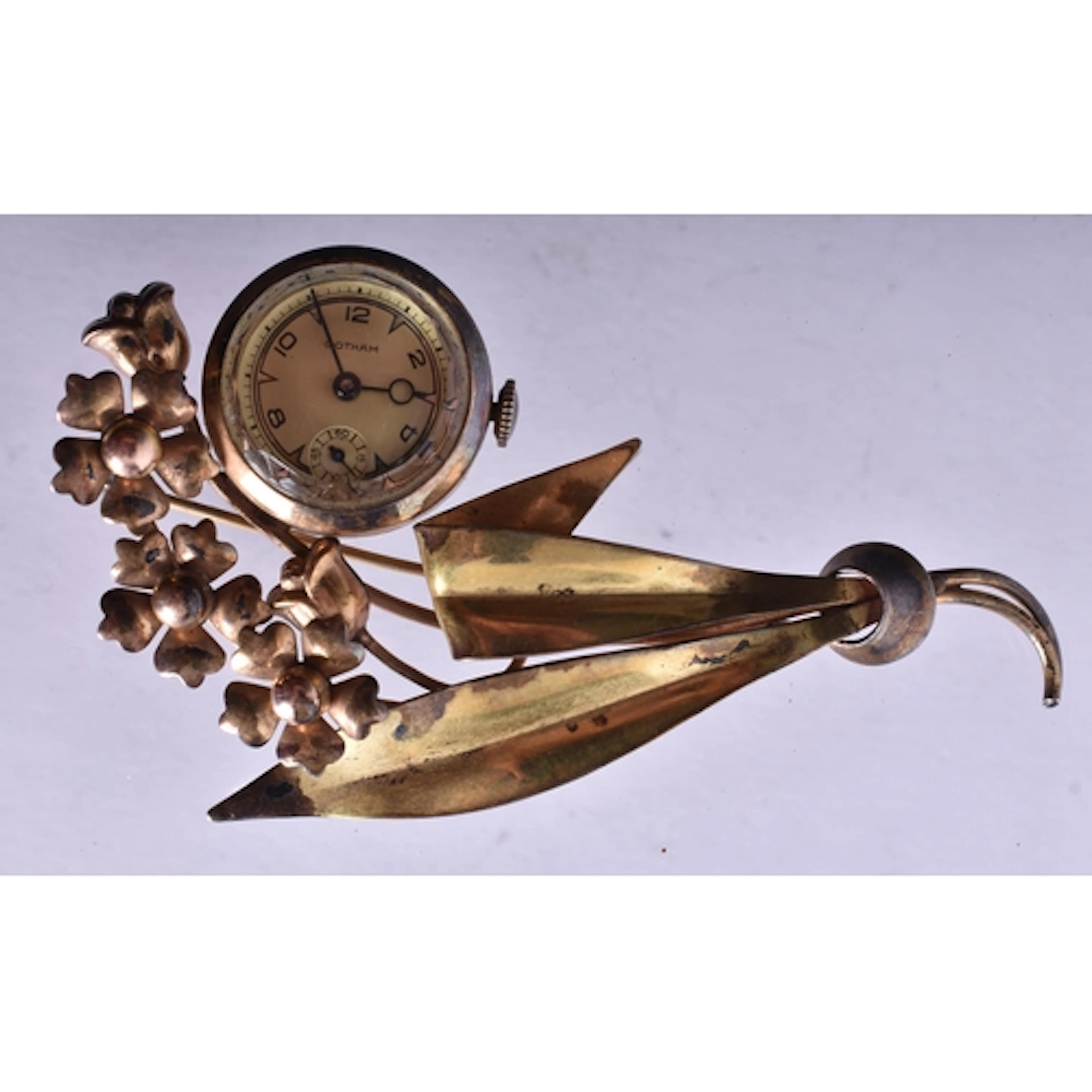 Gotham Rolled Gold Brooch Watch Hand-Wind SPARES & REPAIRS. ...