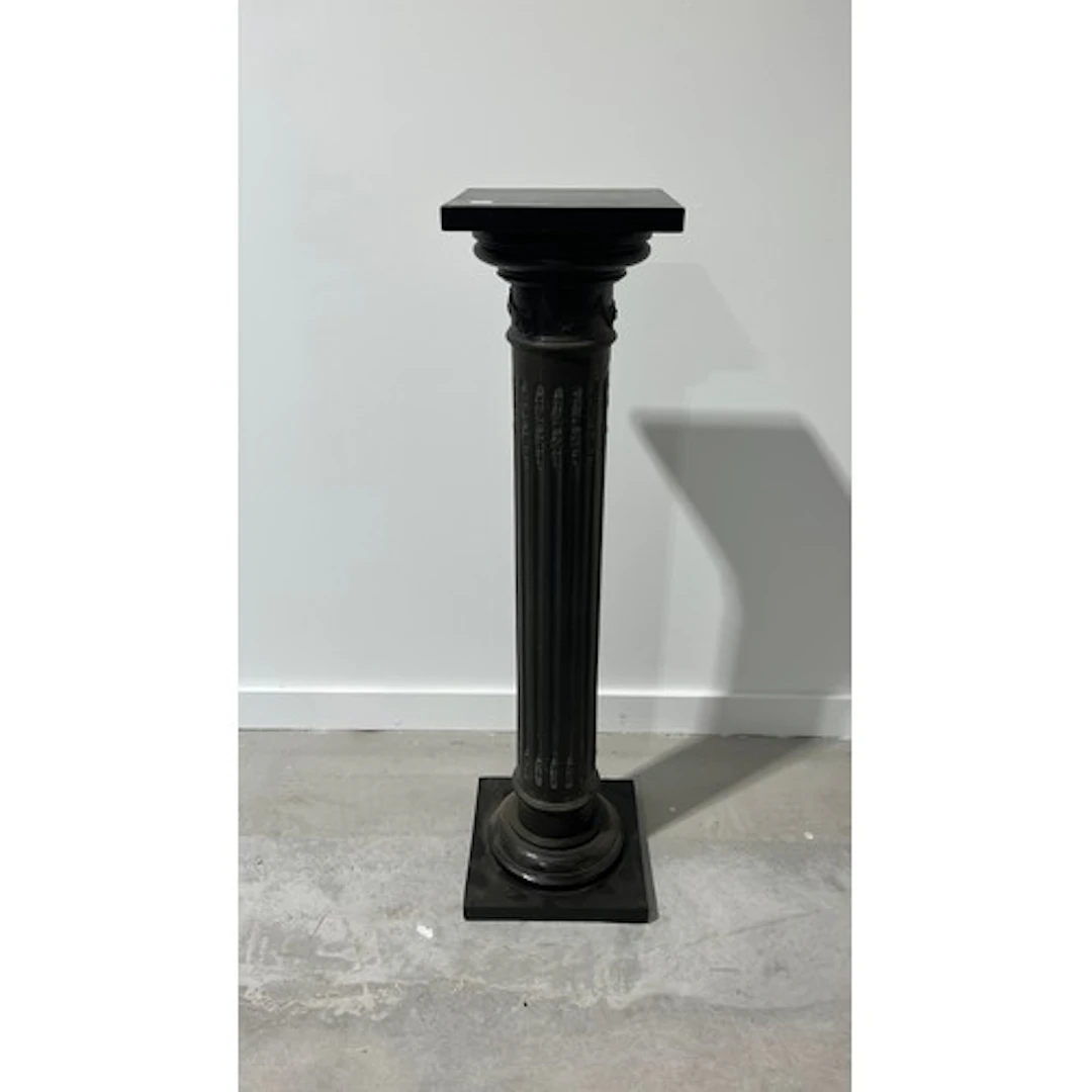Composite fluted Doric column, with square top, 25cm x 104cm...