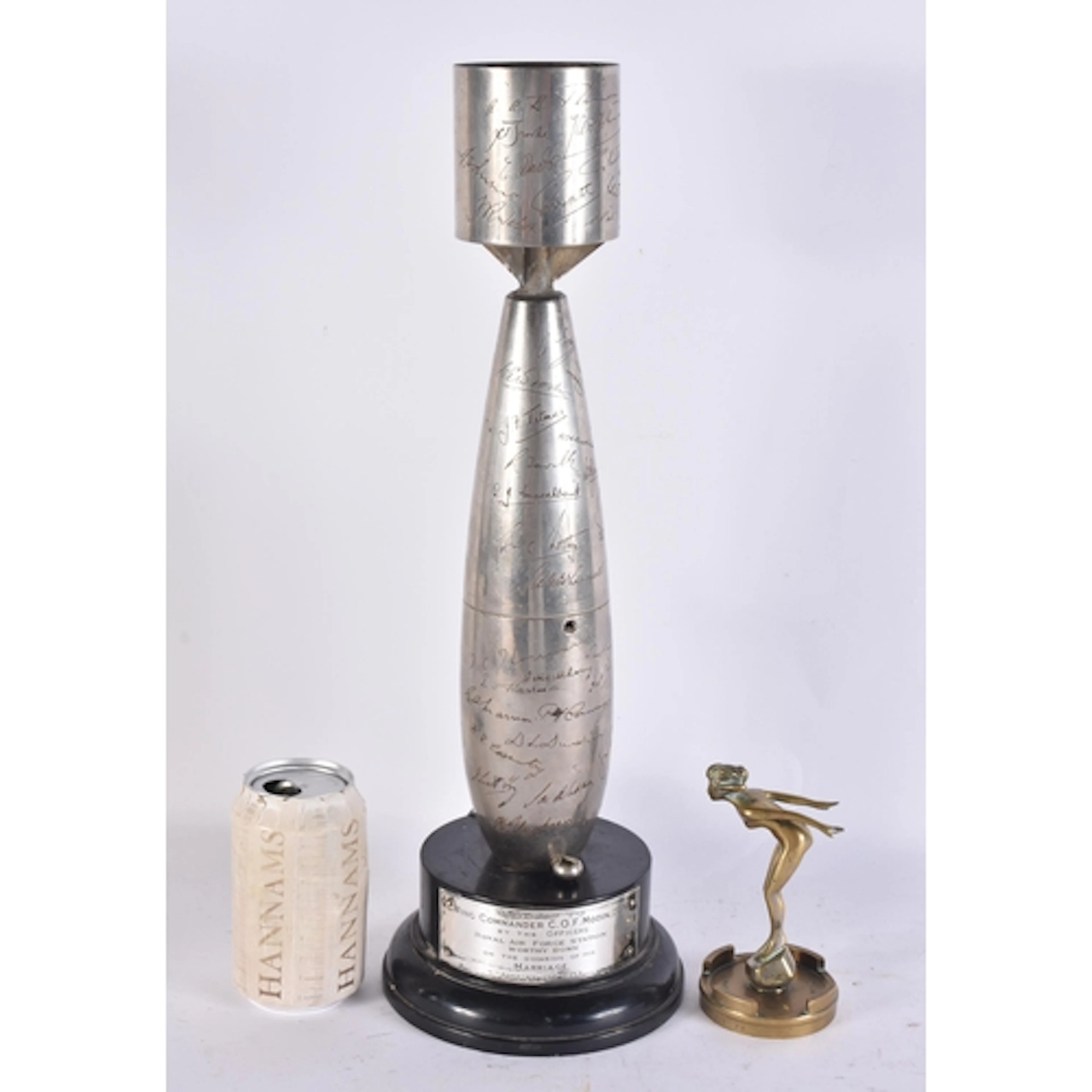 A RARE MILITARY INTEREST ENGRAVED PRESENTATION 8 1/2 lb PRAC...
