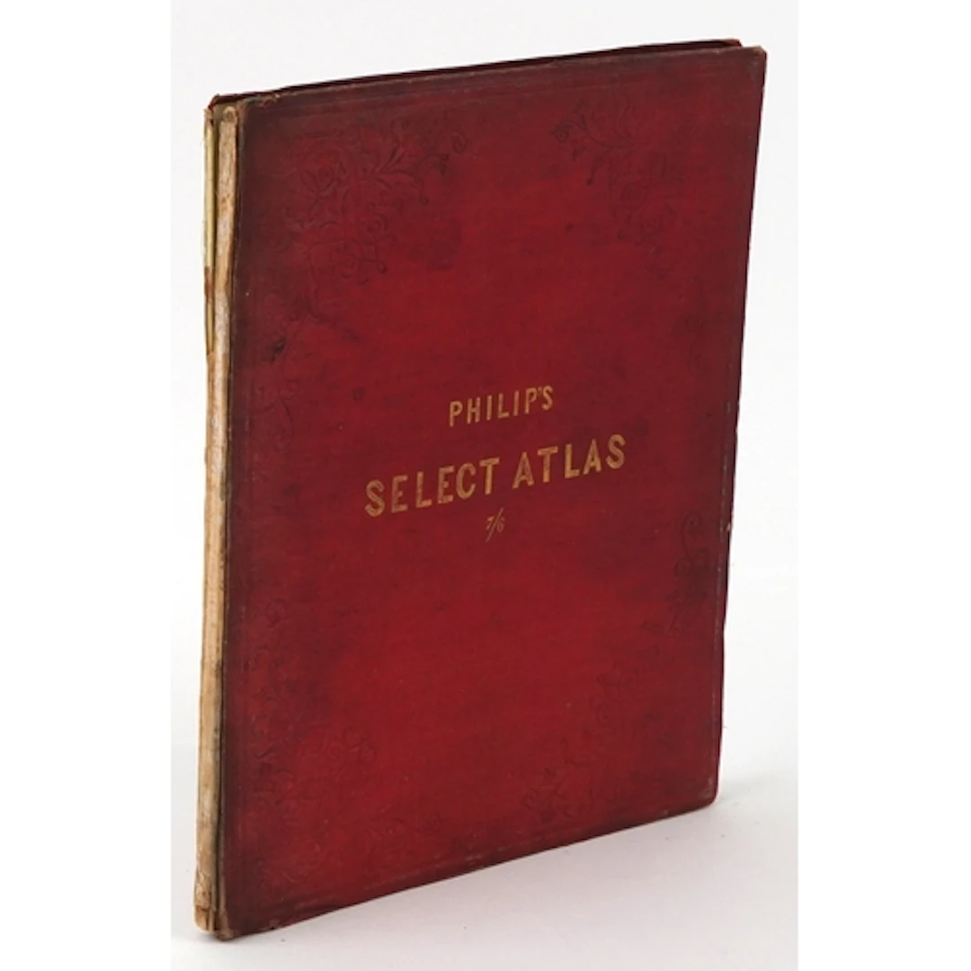 Mid 19th century Philips Select Atlas of the World dated 185...