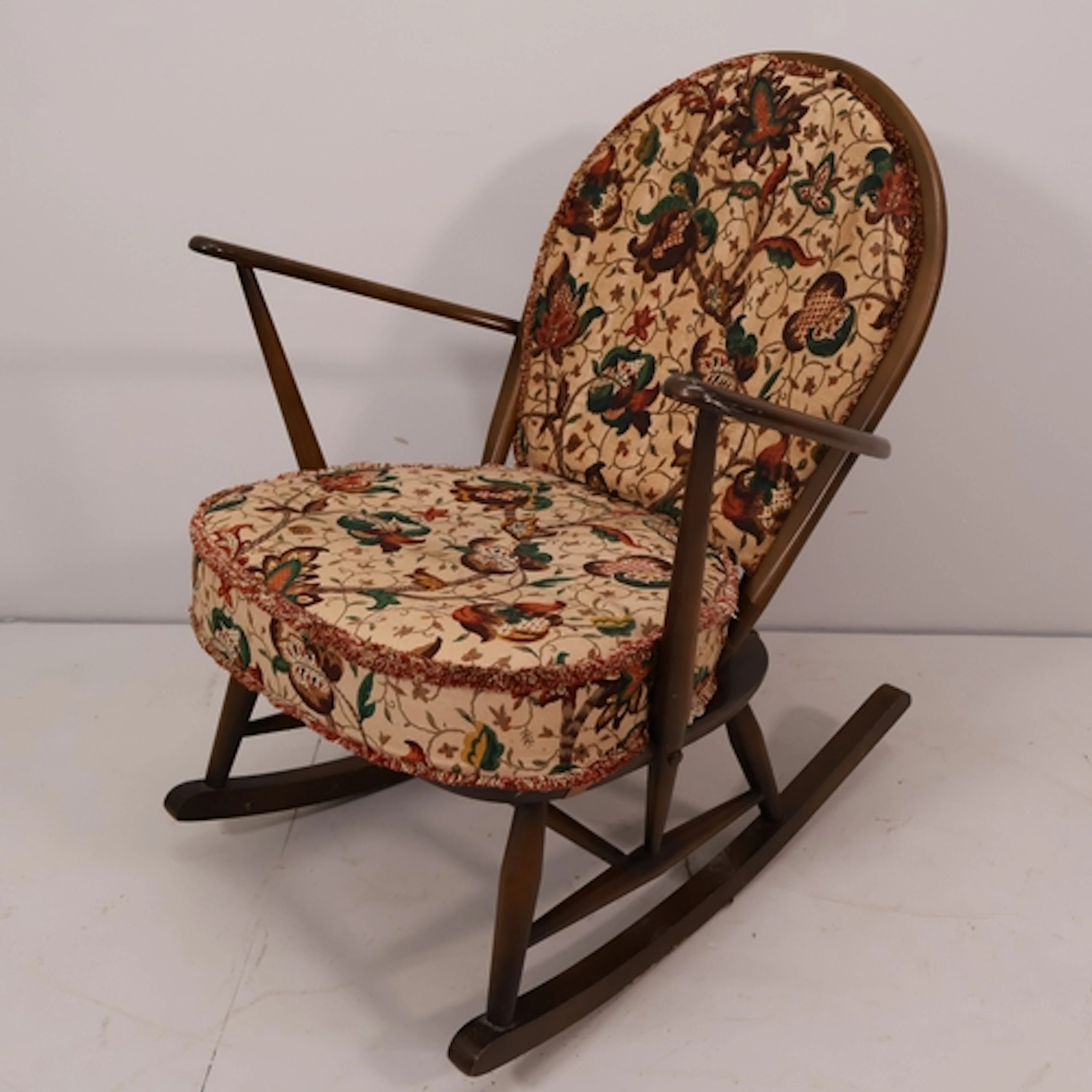 Ercol - A Windsor rocking chair in solid beech and elm with ...
