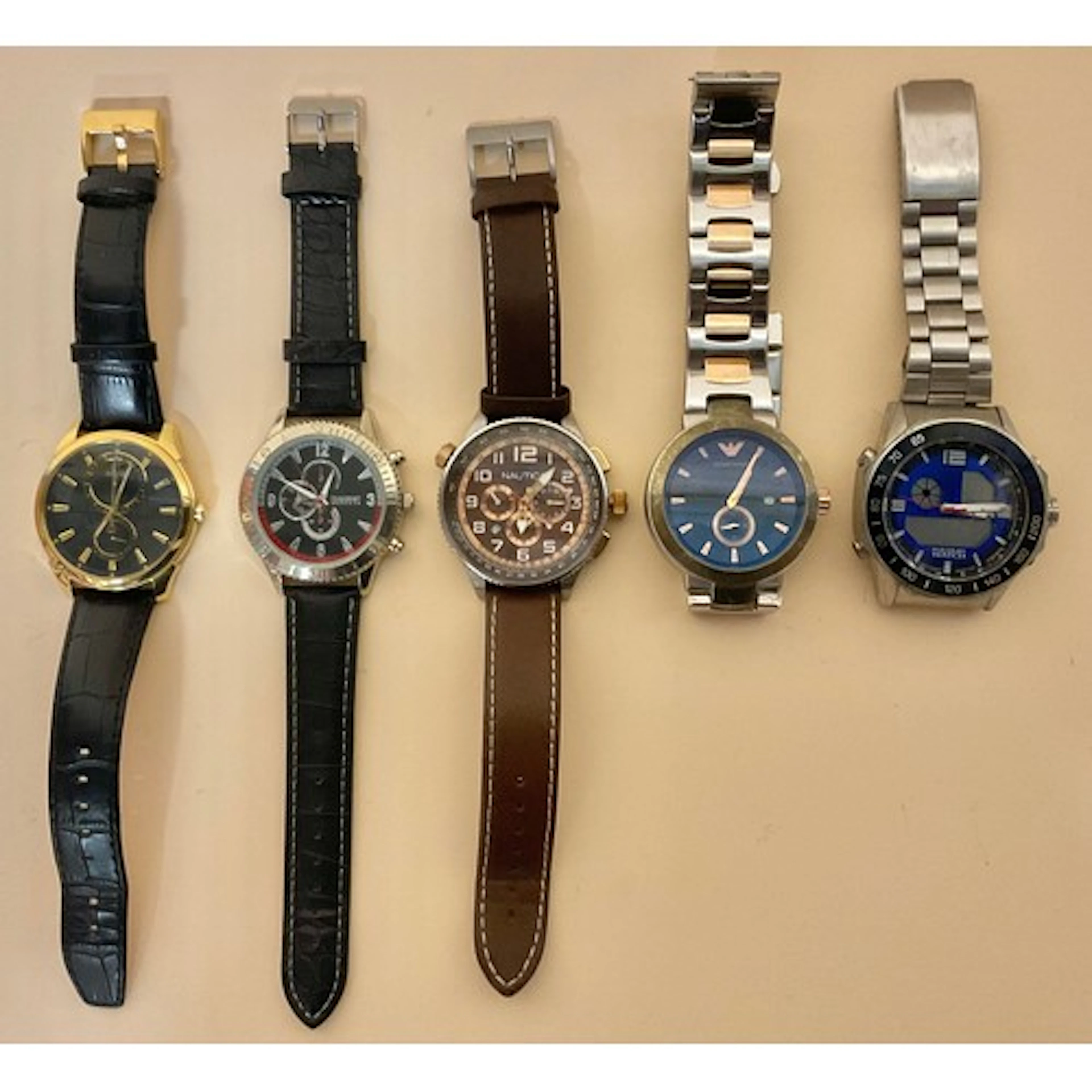 Watches - A collection of varied wristwatches, housed by dif...