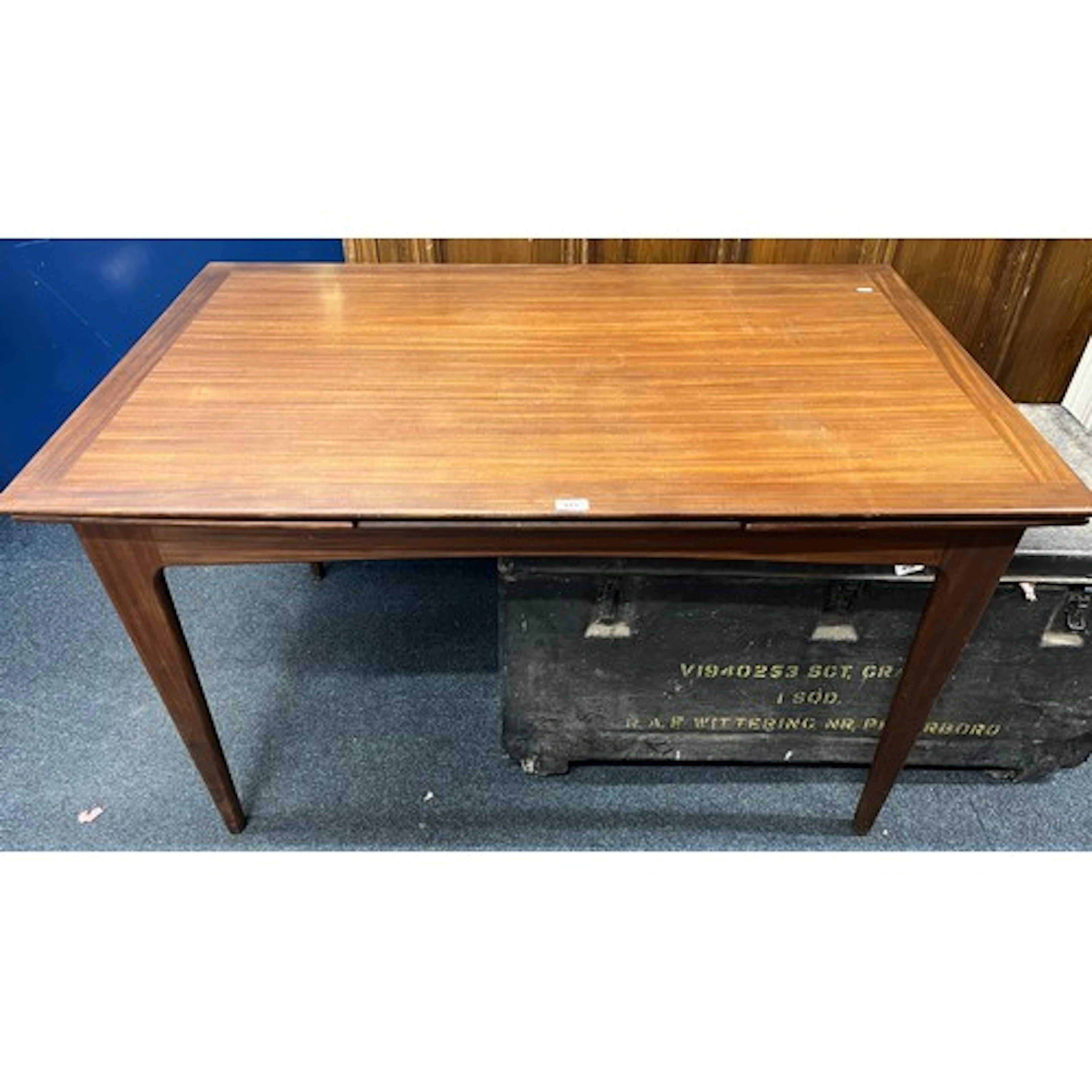 Mid Century extending dining table, 80cm wide x 129cm