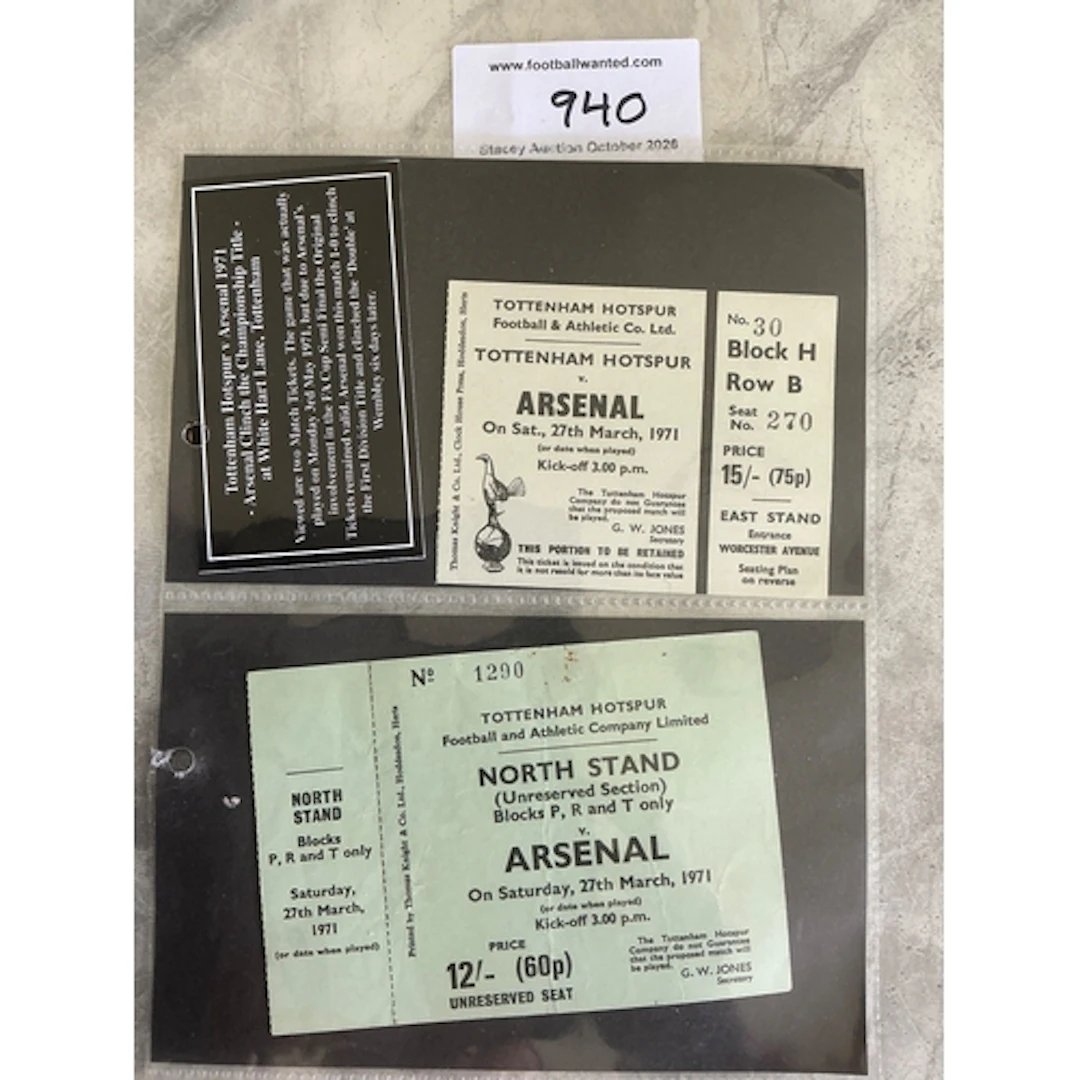 Arsenal Title Winning Football Tickets: 1 May 1953 when a wi...