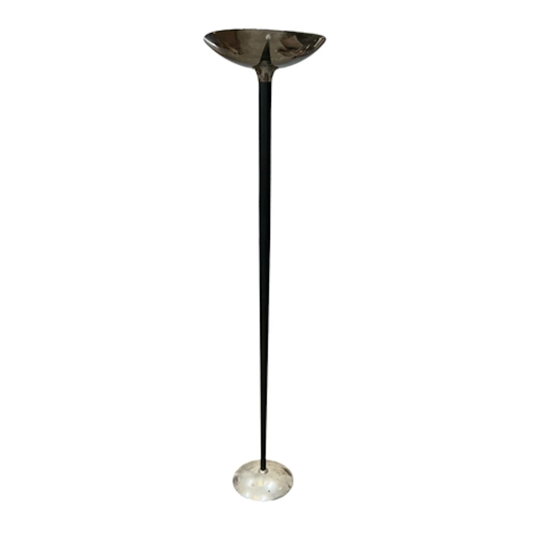 An Art Deco style uplighter, height 183cm