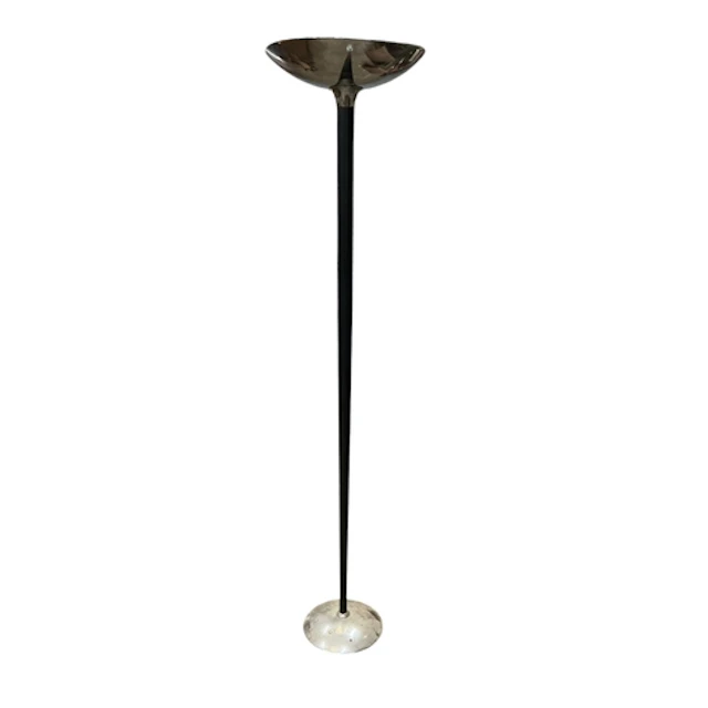 An Art Deco style uplighter, height 183cm