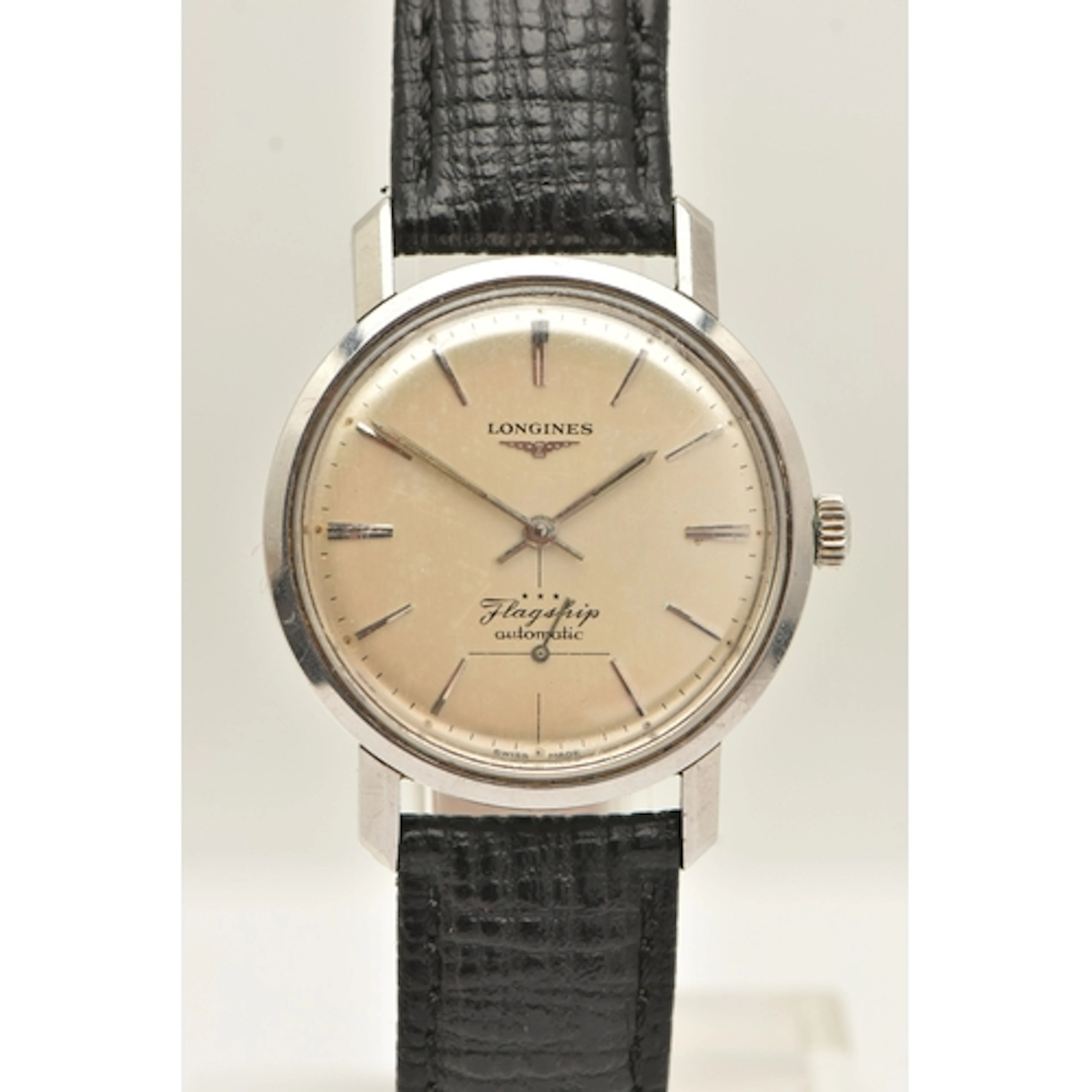 A GENTS 'LONGINES' FLAGSHIP WRISTWATCH, automatic movement, ...