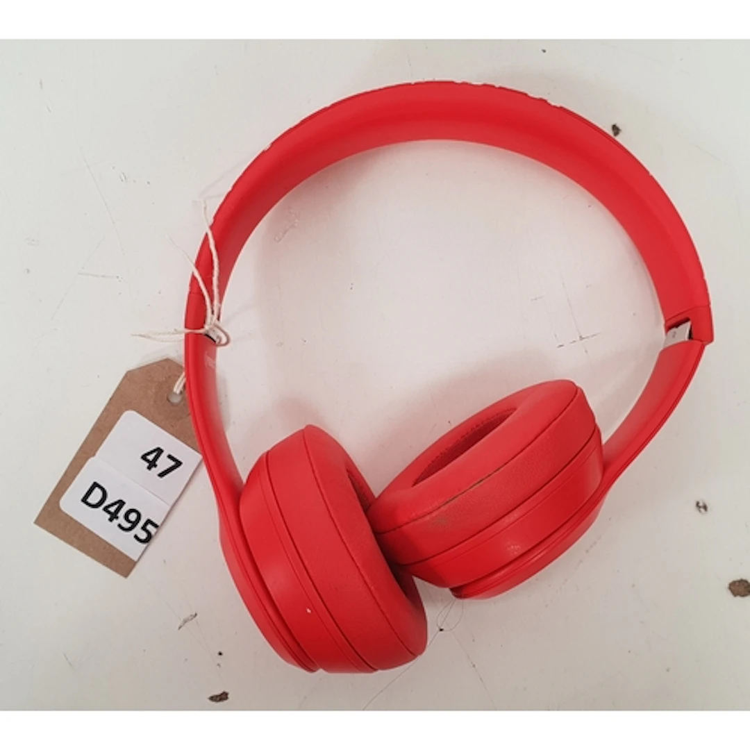 ONE PAIR OF BEATS SOLO 3 WIRELESS HEADPHONES S/N - FL6KM0M1H...