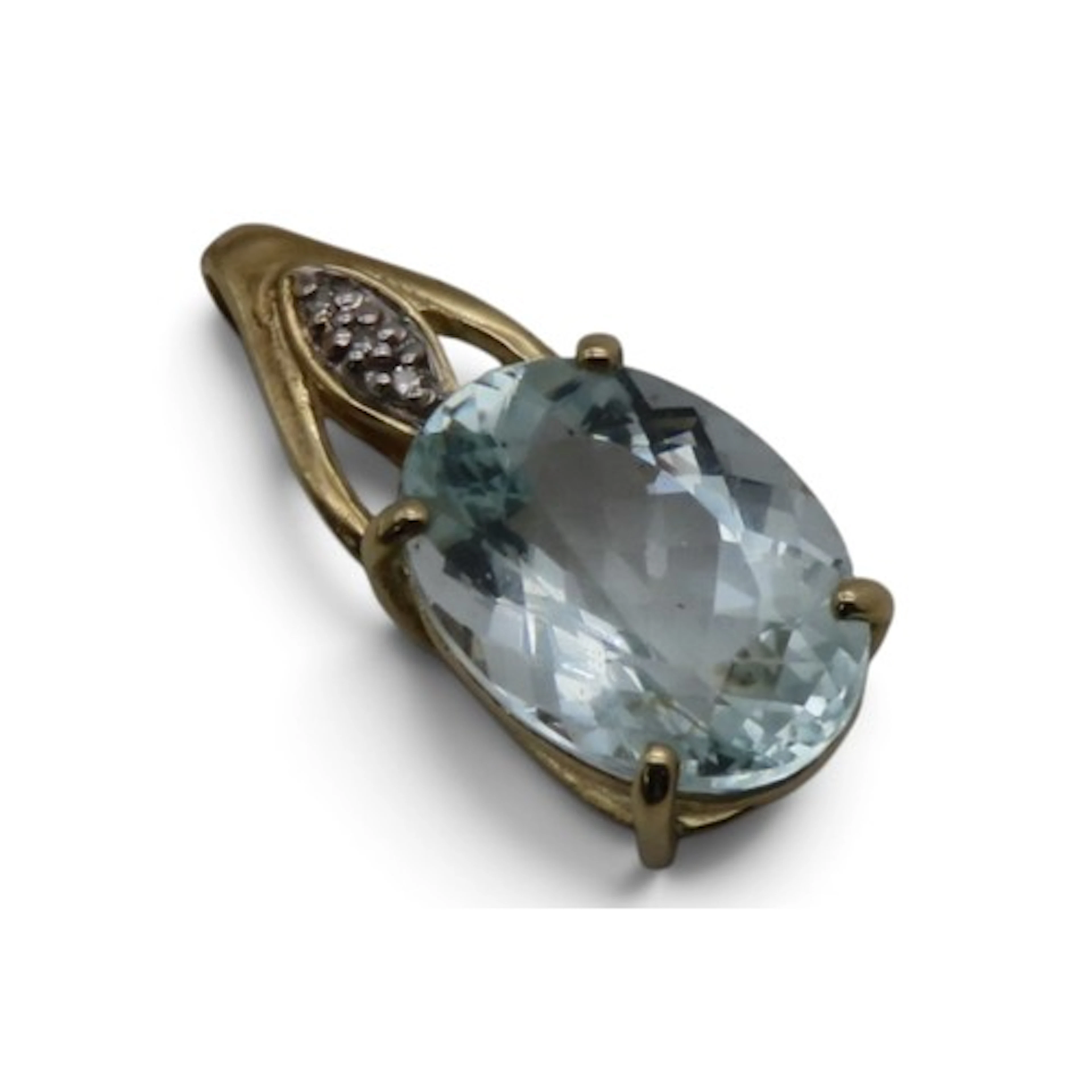 An aquamarine and diamond pendant, by Rocks & Co., set with ...