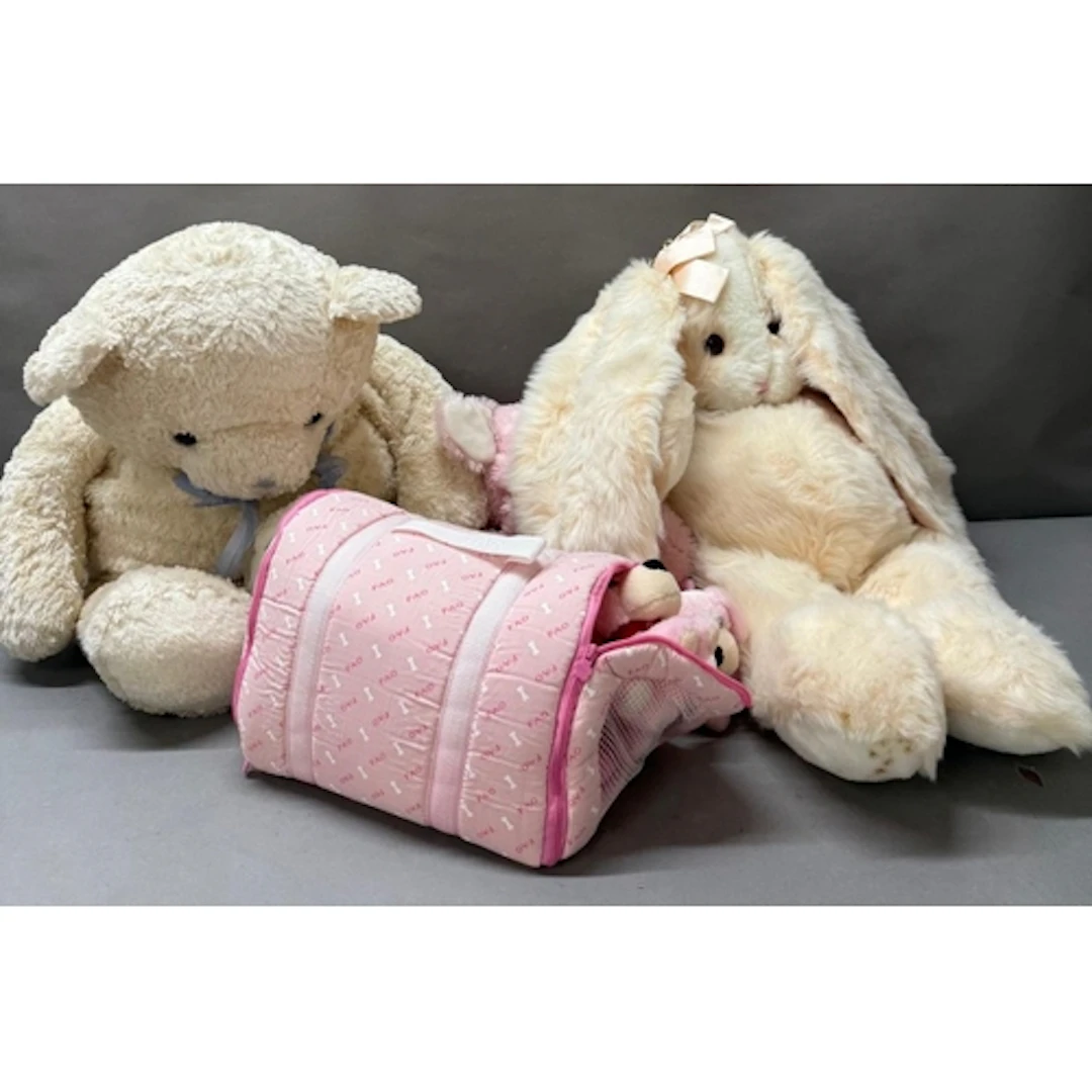 A selection of cuddly toys, various makers