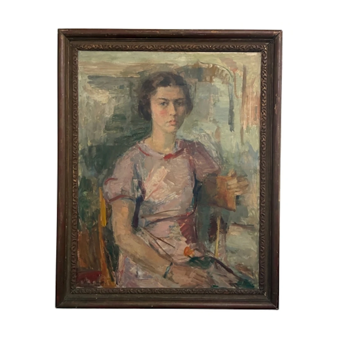 Agnes Hiorth (Norwegian, 1899-1984) - Portrait of a young wo...