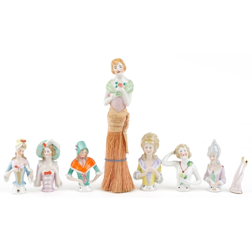 A collection of early 20th century continental porcelain hal...