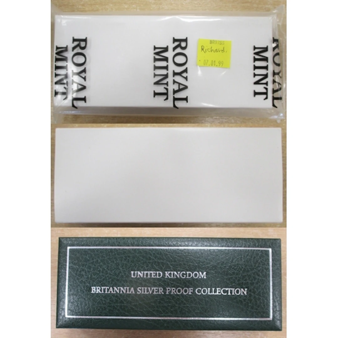 1997 Britannia set of 4 silver proof FDC with £2, £1, 50p an...