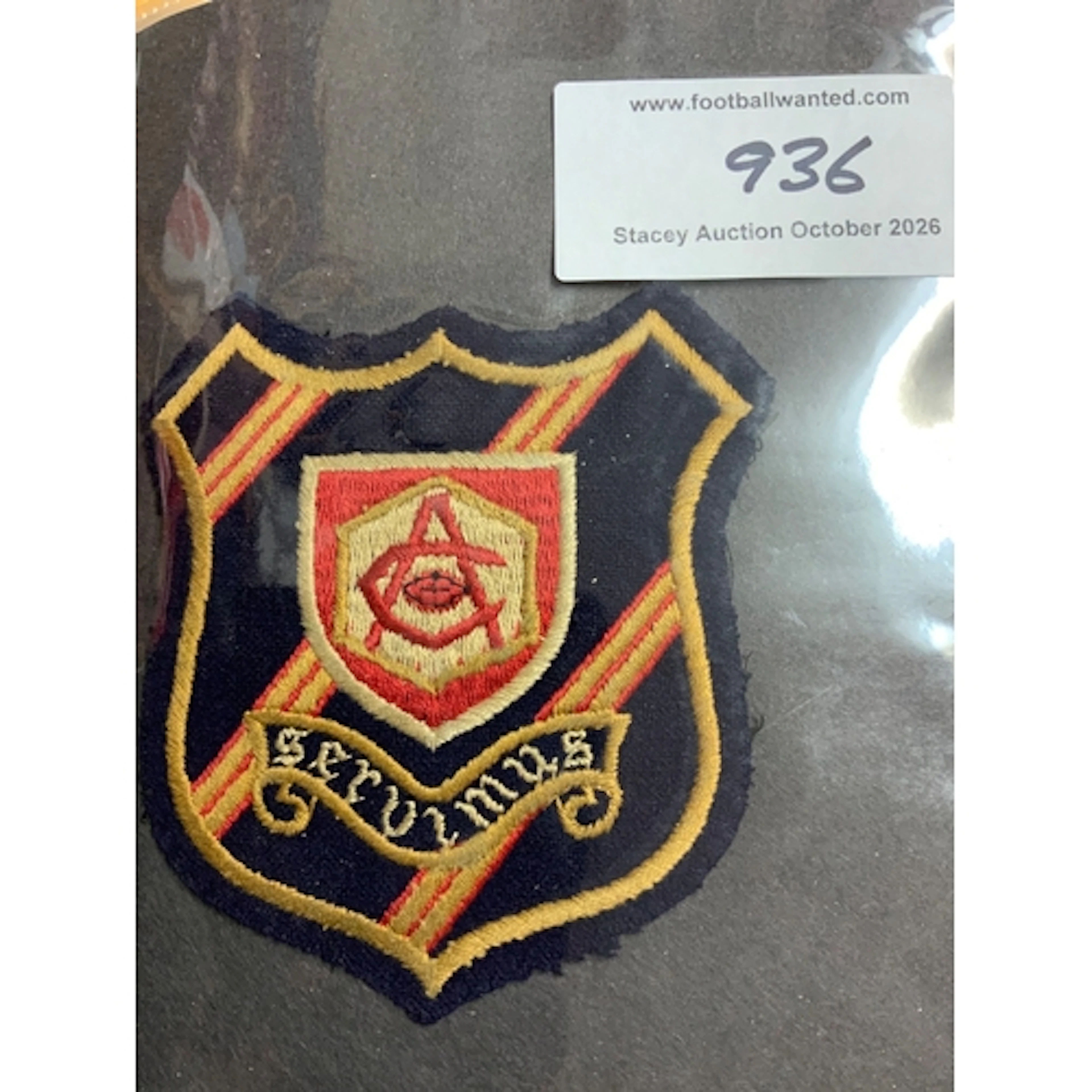 Arsenal Cloth Blazer Football Badge: Large cloth badge we ar...