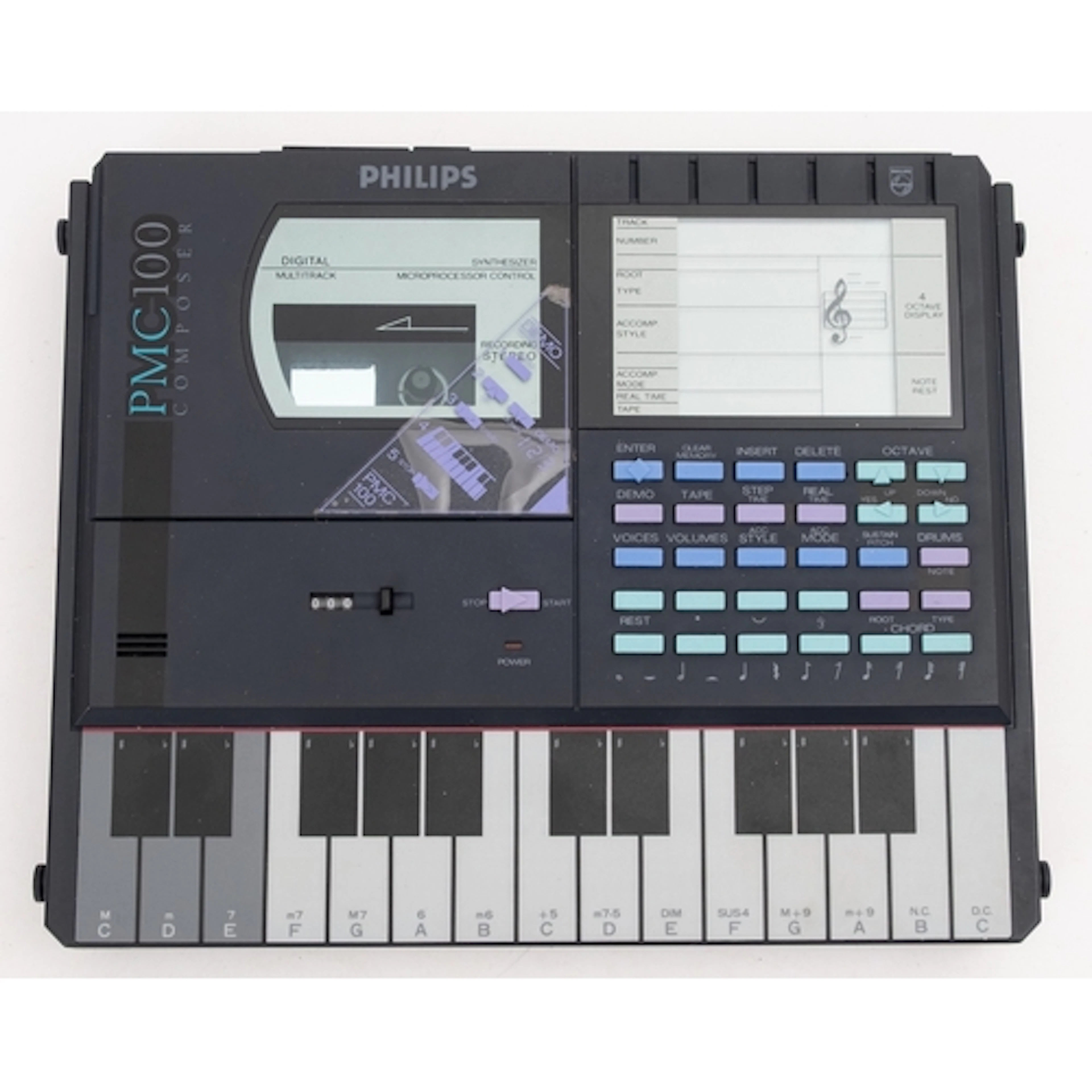 A Phillips PMC100 Composer Synthesizer, serial number 'FO 01...